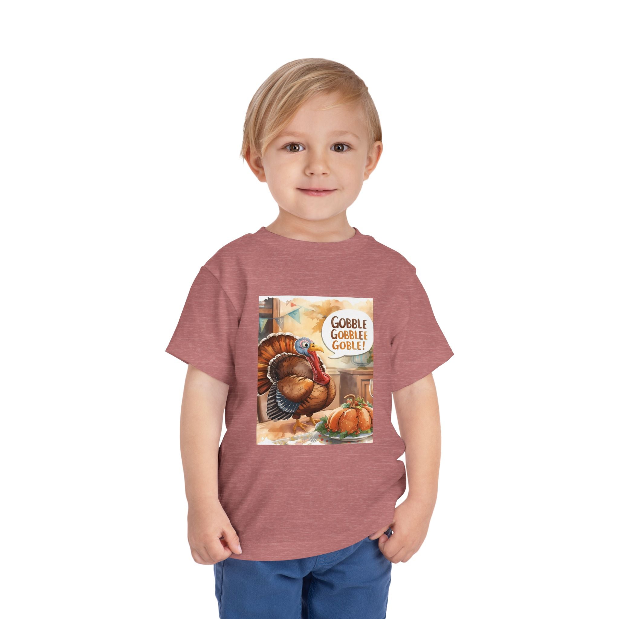 Thanksgiving Turkey Toddler Short Sleeve Tee