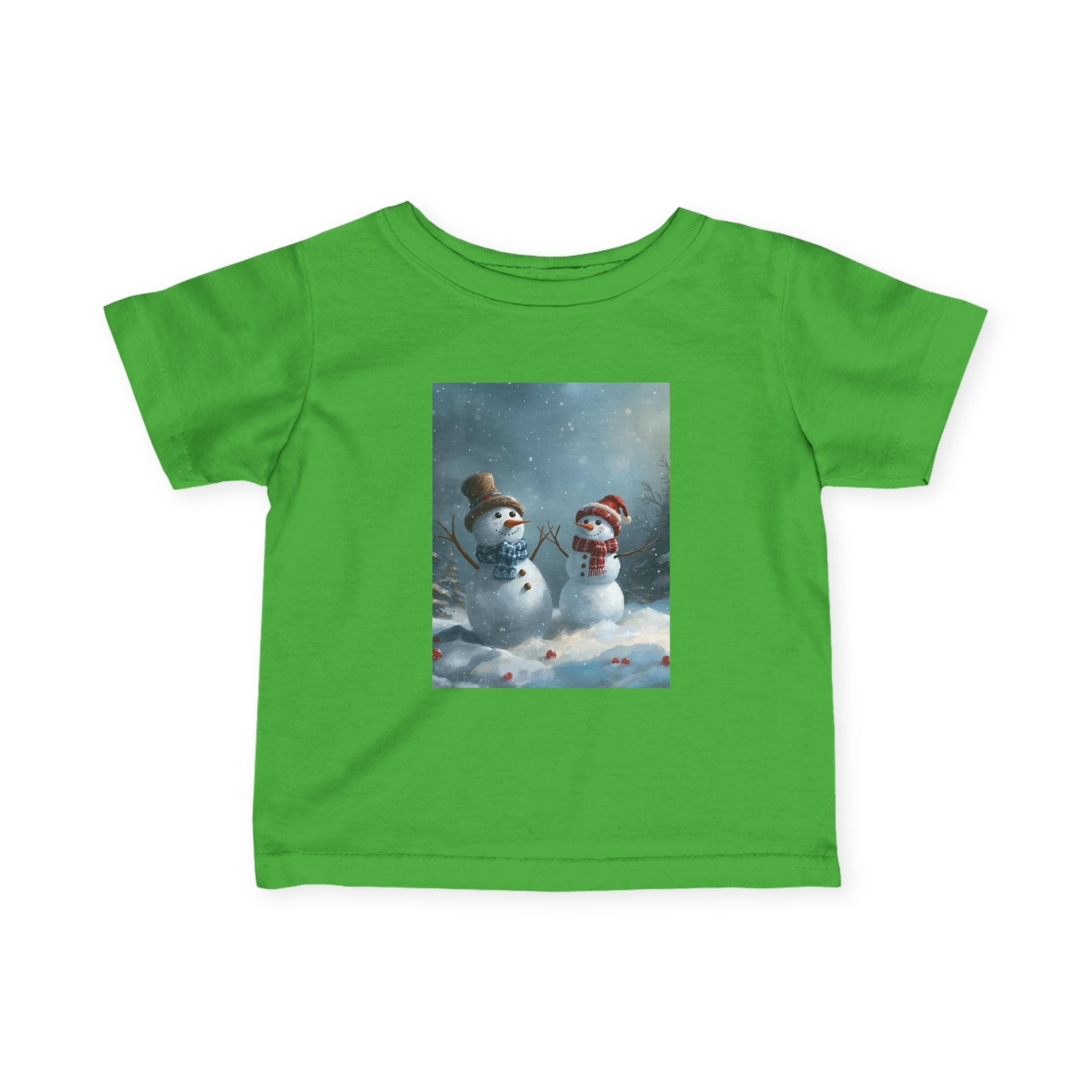 Christmas Snowman Winter Wonderland Infant Tee, Snowman Baby Shirt, Cute Kids Winter Clothes, Holiday Toddler Outfit, Cozy Preschool Apparel