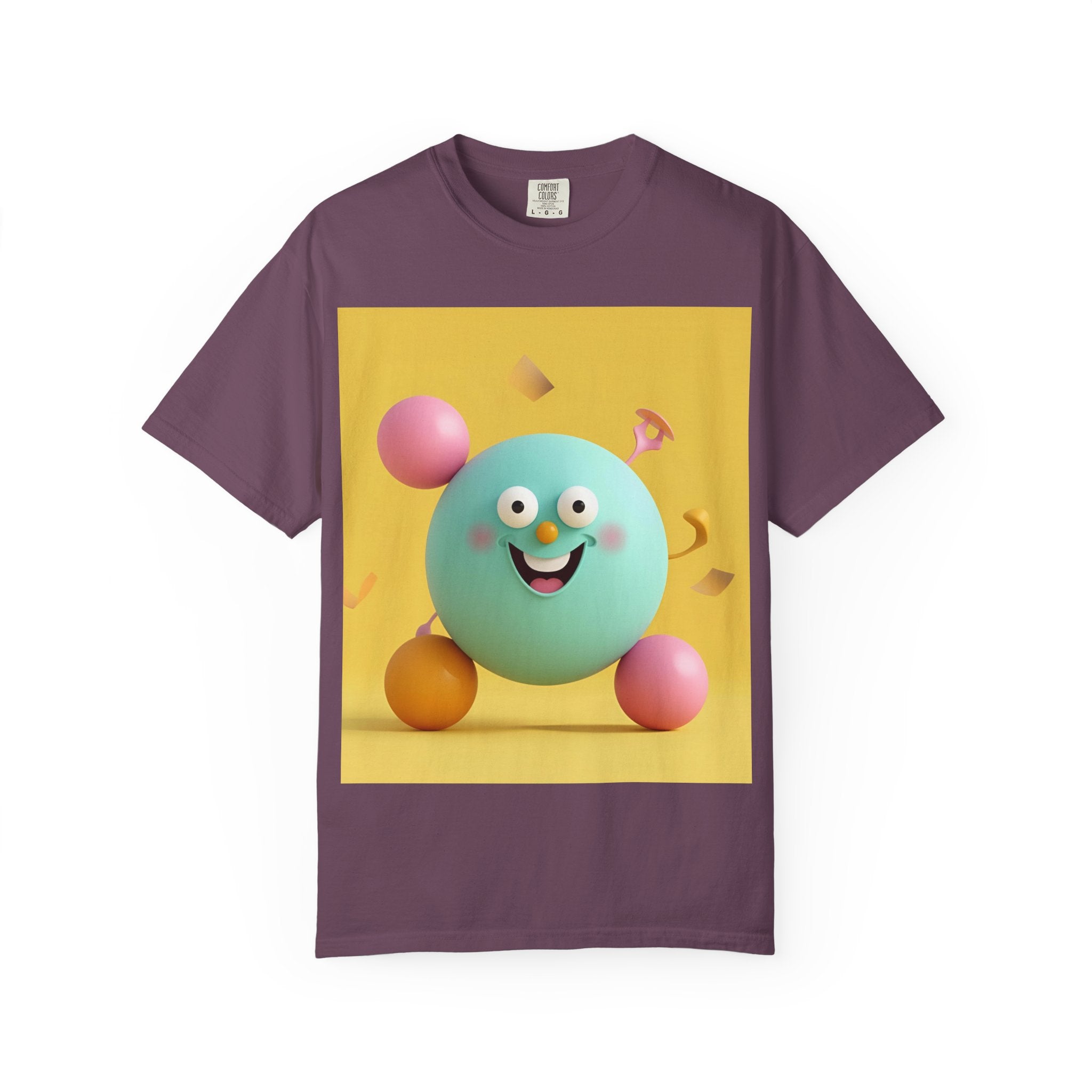 Playful Colorful Cartoon T-Shirt, Fun Graphic Tee, Summer Casual Wear, Gift for Kids and Adults, Birthday Party Outfit, Unique Design