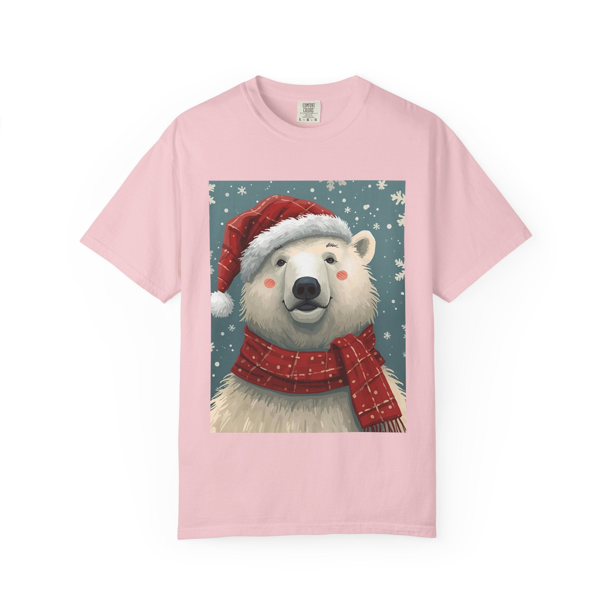 Cozy Christmas Polar Bear T-Shirt, Christmas Tee, Winter Apparel, Holiday Shirt, Gift Idea, Unisex Graphic Tee