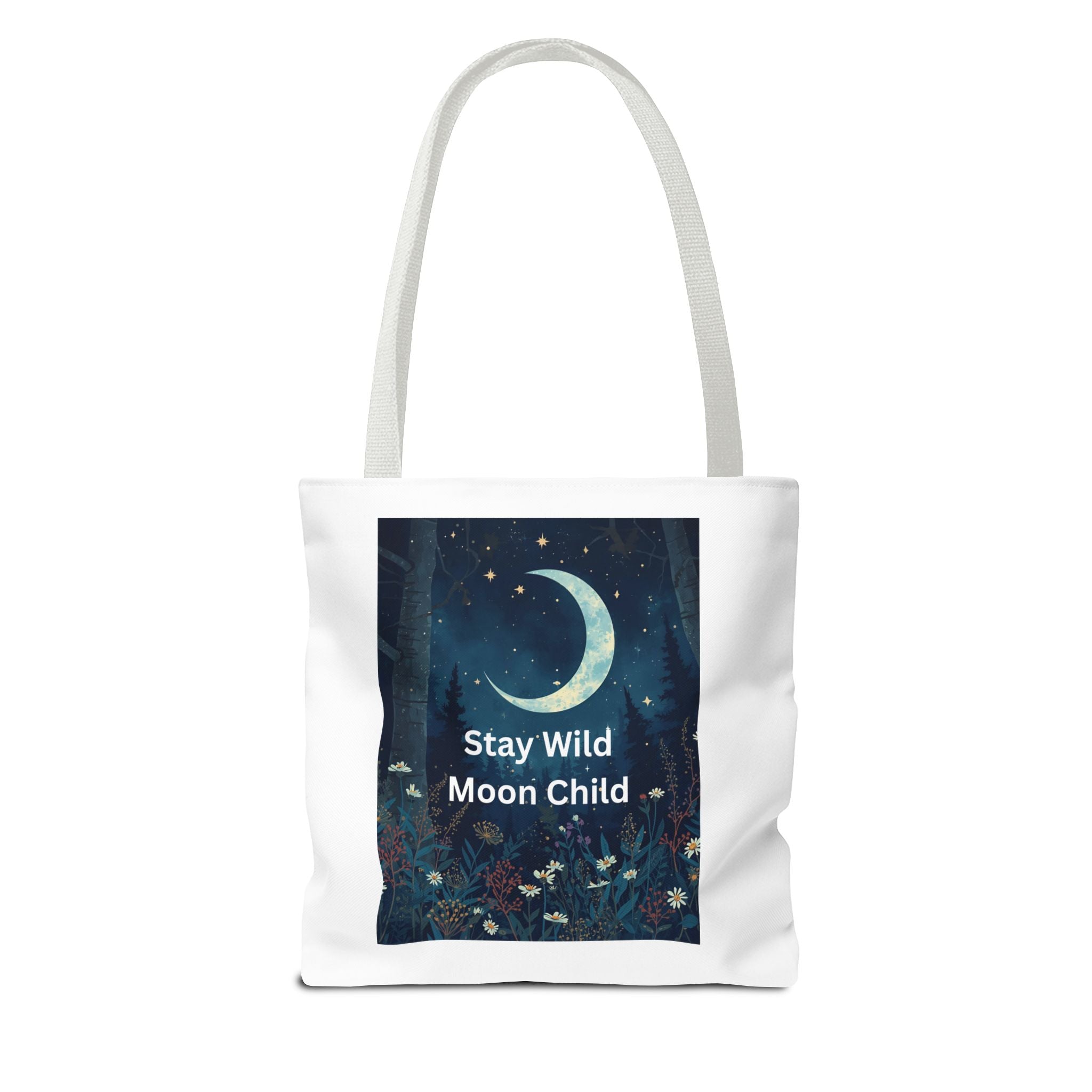 Stay Wild Moon Child Tote Bag - Stay Wild, Bohemian Bag, Eco-Friendly Tote, Astrology Gift, Festival Essential