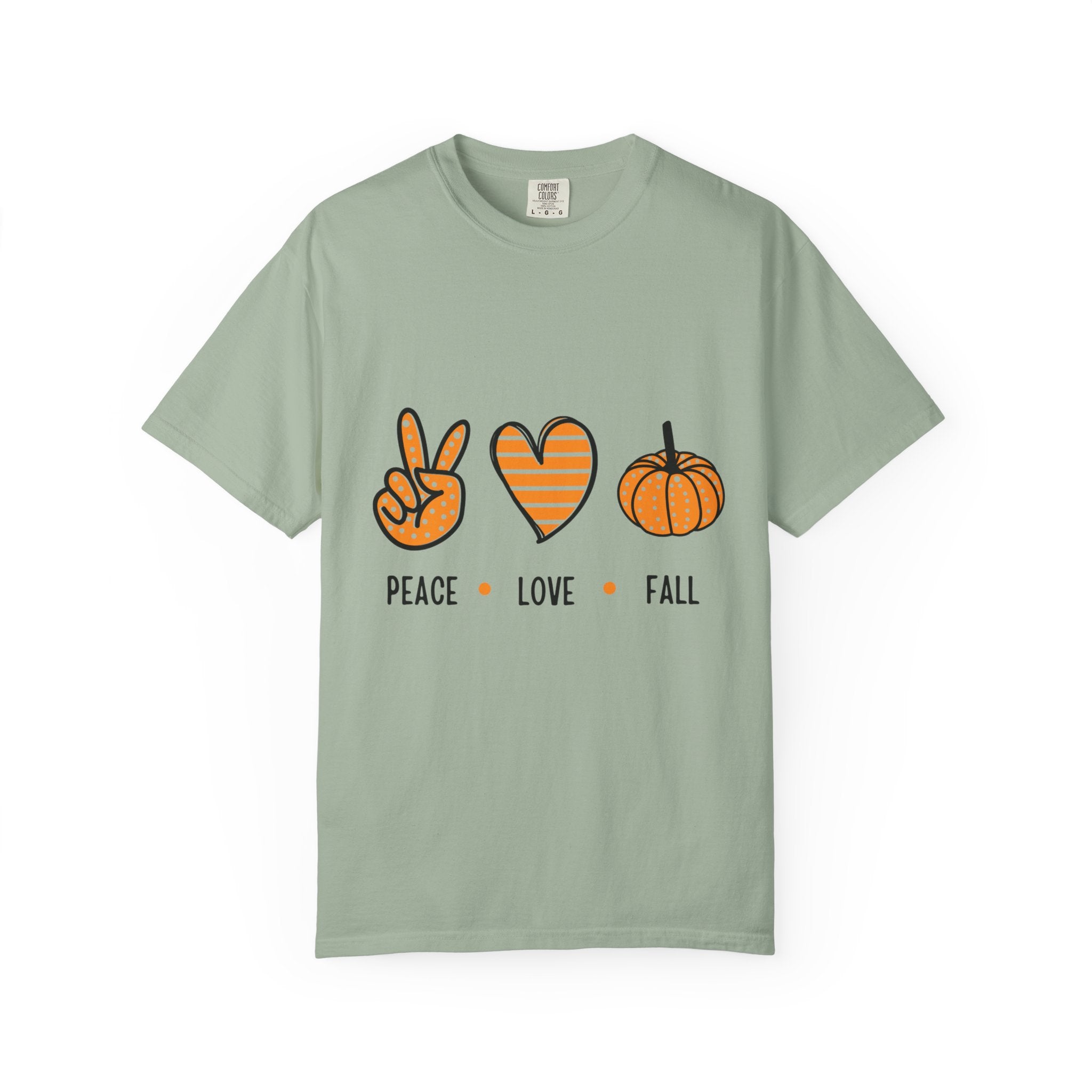 Autumn Vibes T-Shirt, Peace Love Fall Tee, Unisex Fall Shirt, Casual Harvest Top, Thanksgiving Gift, Cozy Seasonal Wear