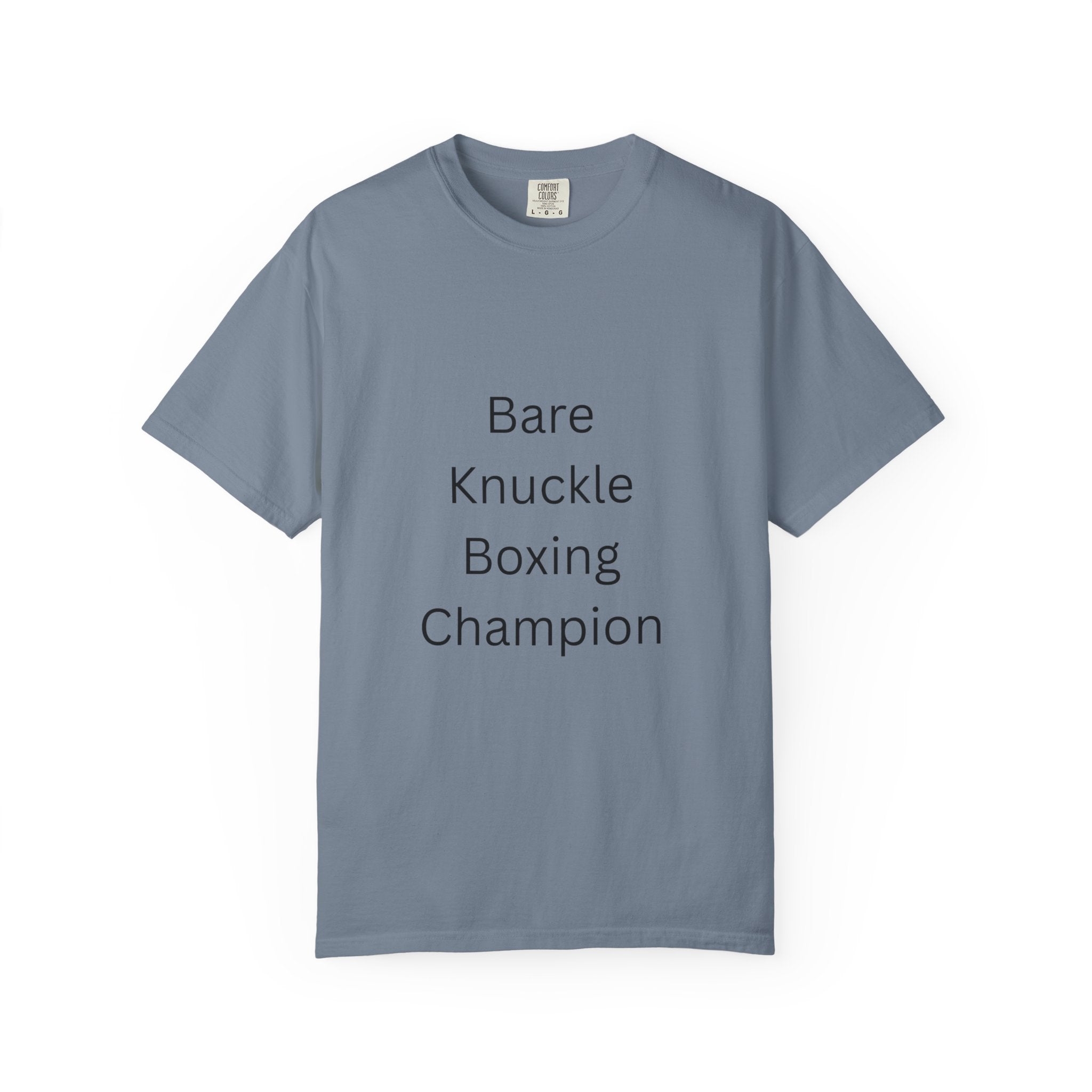 Bare Knuckle Boxing Champion T-shirt, Unisex Workout Tee, Gift for Fighters, Casual Sportswear, Motivation Gear, Gym Outfit