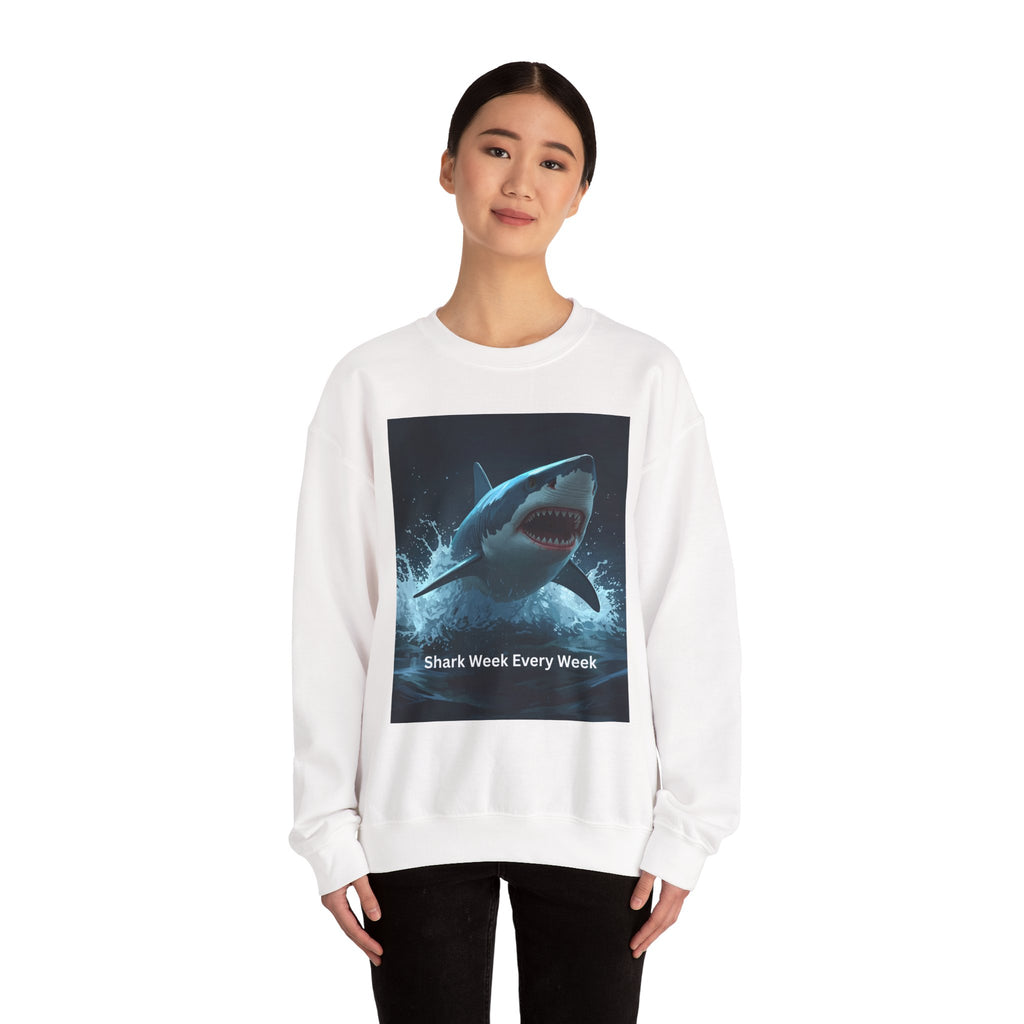 Shark Week Crewneck Sweatshirt, Fun Gift for Shark Lovers, Cozy Apparel for Beach Lovers, Unique Summer Fashion, Undersea Adventure [...]