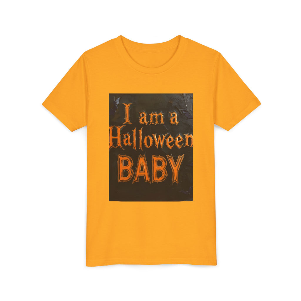 I Am A Halloween Baby Youth Short Sleeve Tee