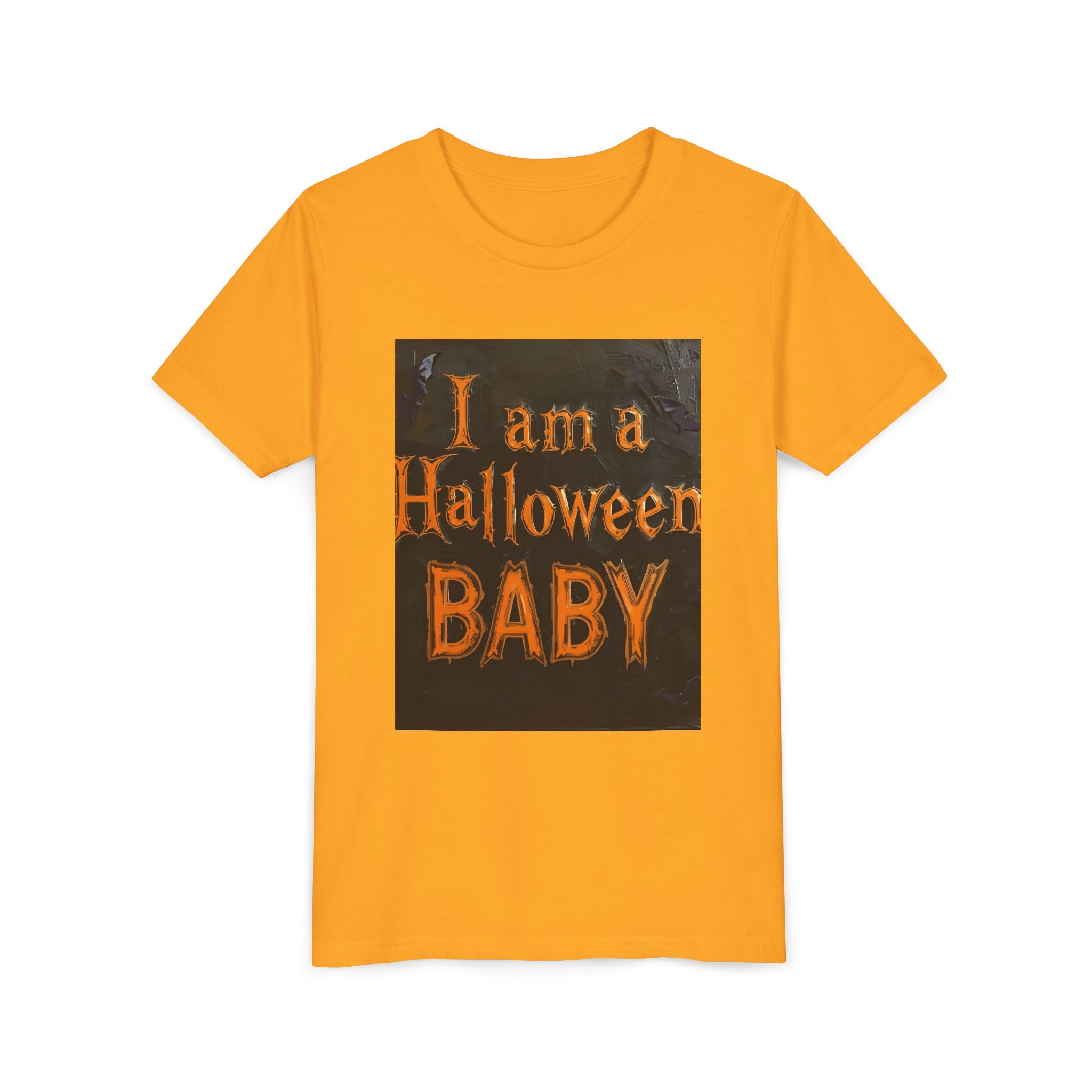 I Am A Halloween Baby Youth Short Sleeve Tee
