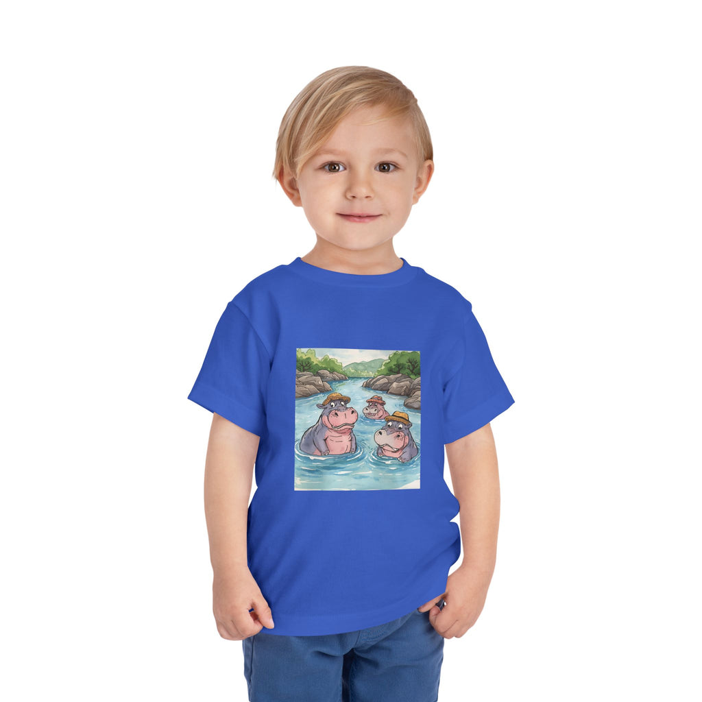 Hippo Cute Toddler Short Sleeve Tee