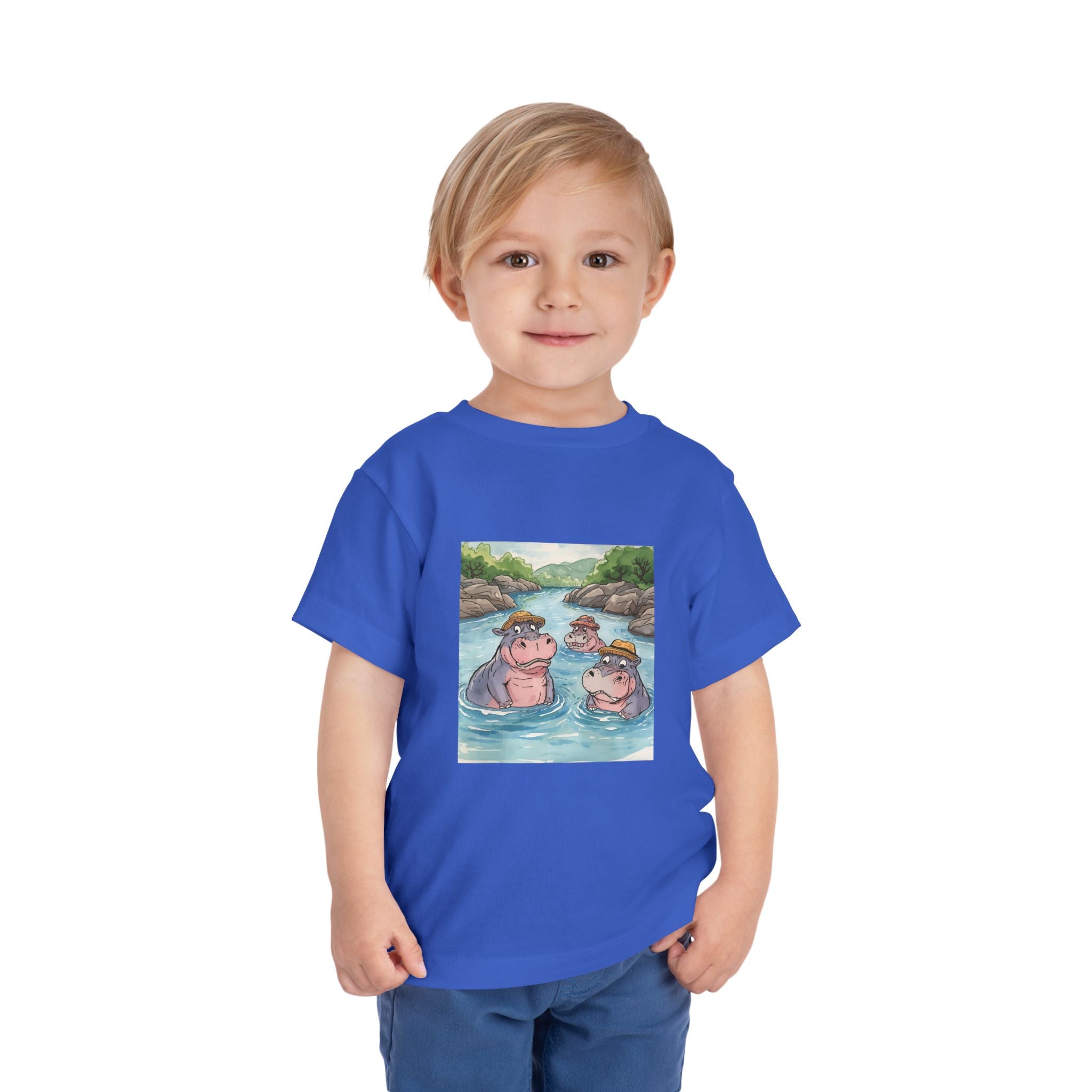 Hippo Cute Toddler Short Sleeve Tee