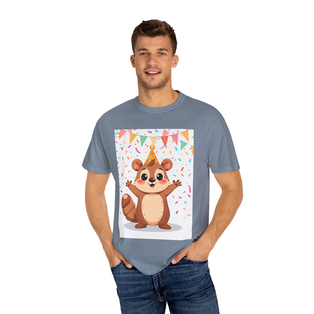 Adorable Party Animal Squirl T-Shirt - Birthday Gift, Unisex Tee, Celebration Apparel, Cute Animal Print, Fun Gift Idea