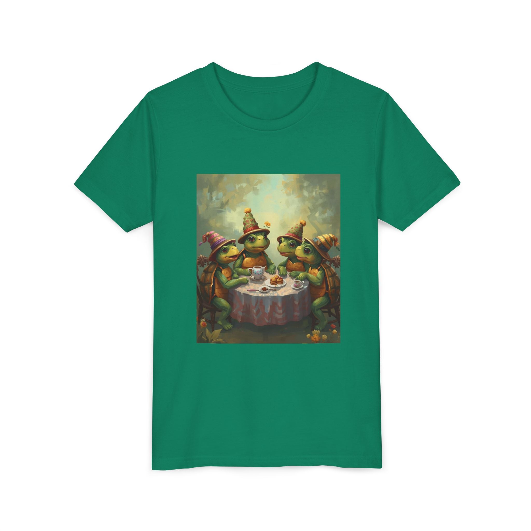 Whimsical Turtle Youth Short Sleeve Tee