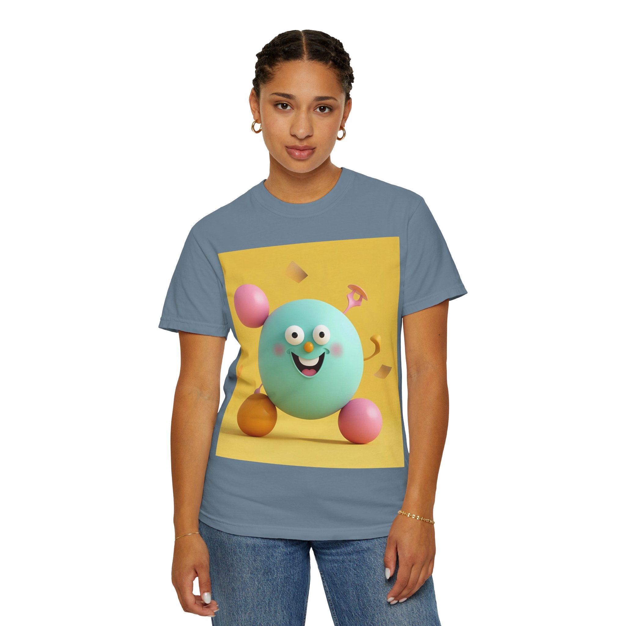 Playful Colorful Cartoon T-Shirt for Fun-Loving Souls, Graphic Tee, Gift for Kids & Adults, Birthday Party Outfit, Casual Wear, Housewarming Gift