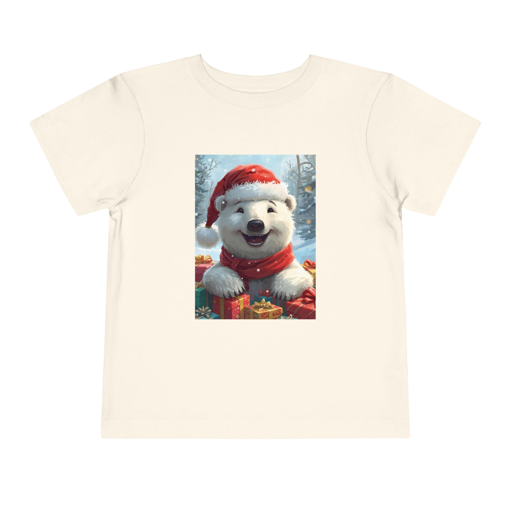 Christmas Bear Toddler Short Sleeve Tee