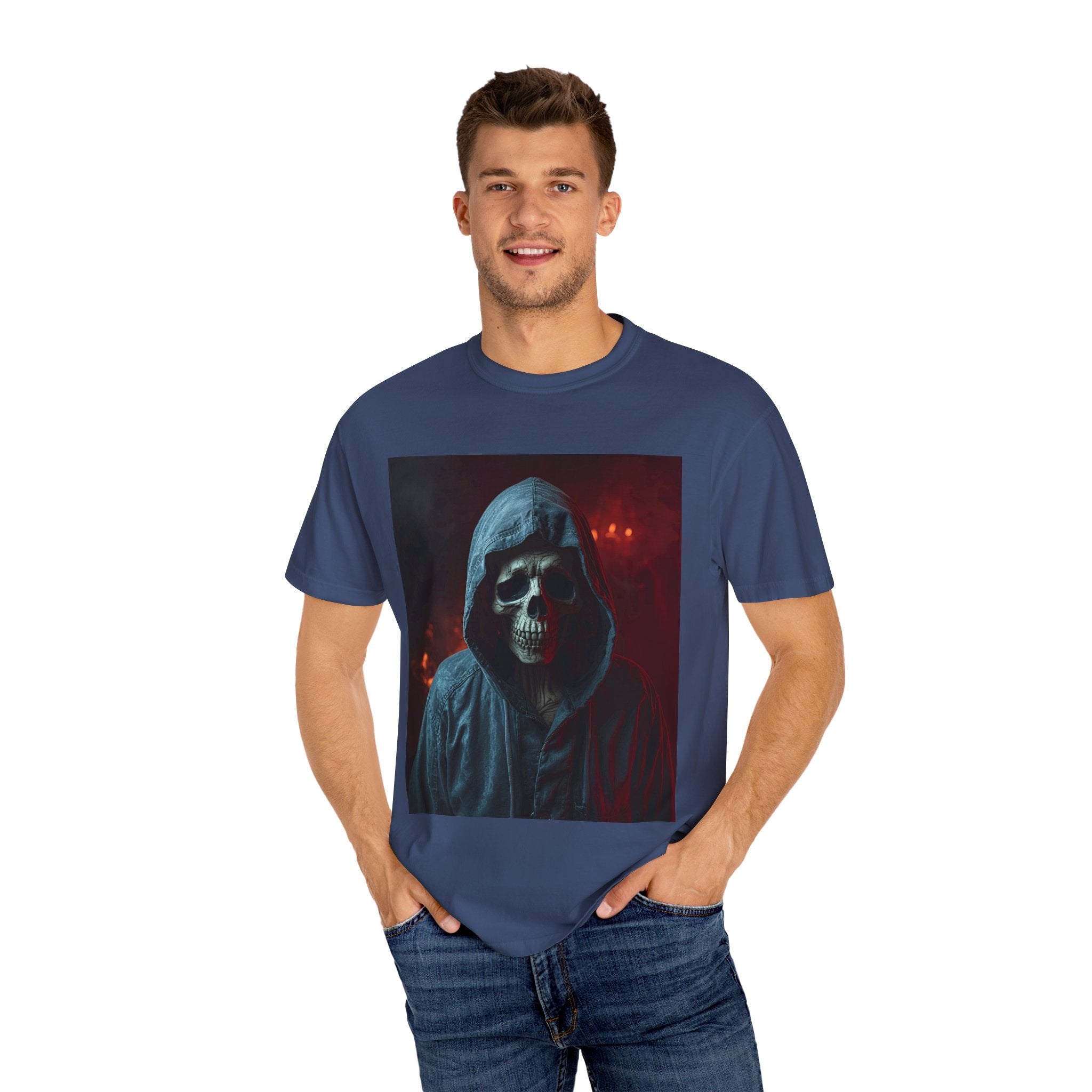 Unisex Gothic Skull T-Shirt | Edgy Graphic Tee | Perfect for Halloween, Casual Wear, Gifts, Horror Lovers