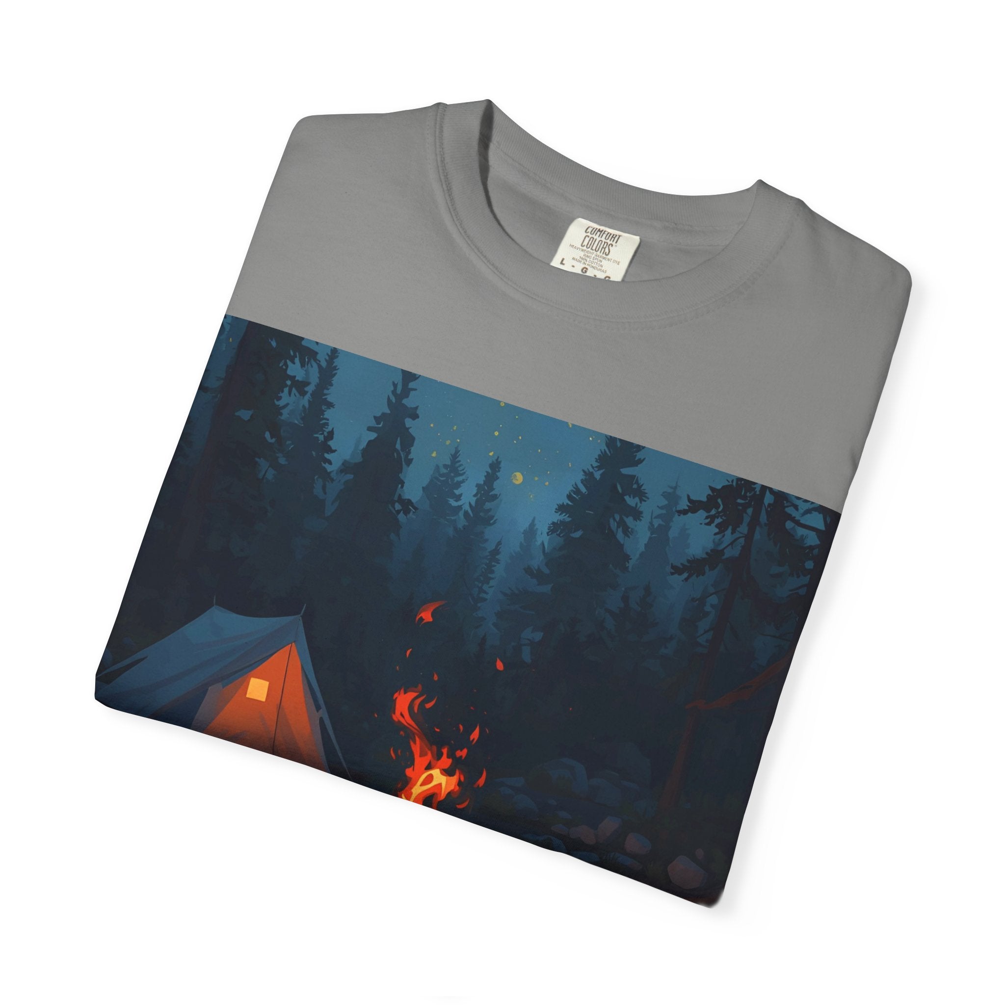 Campfire Adventure T-Shirt - Unisex Outdoors Shirt, Camping Apparel, Nature Lover Gift, Travel Tee, Boho Style Wear