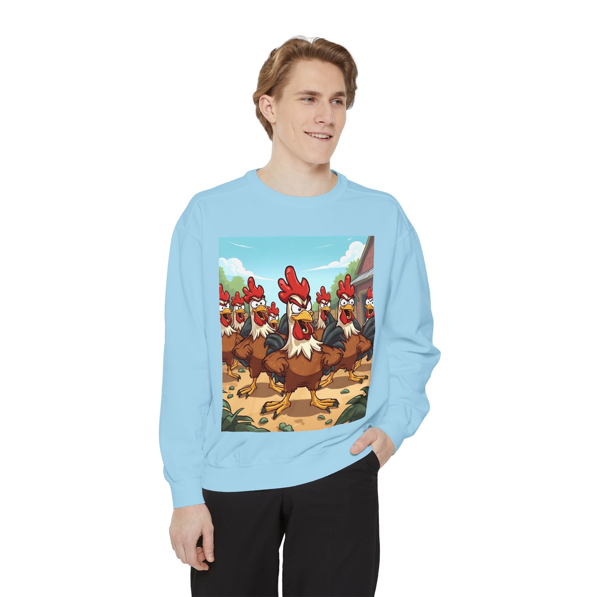 Chicken Funny Unisex Garment-Dyed Sweatshirt