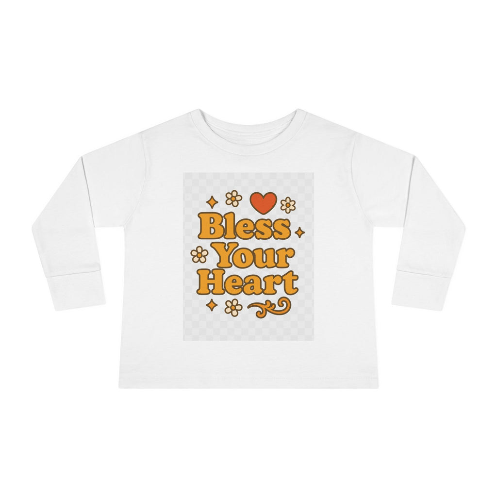 Toddler Long Sleeve Tee - "Bless Your Heart" Design