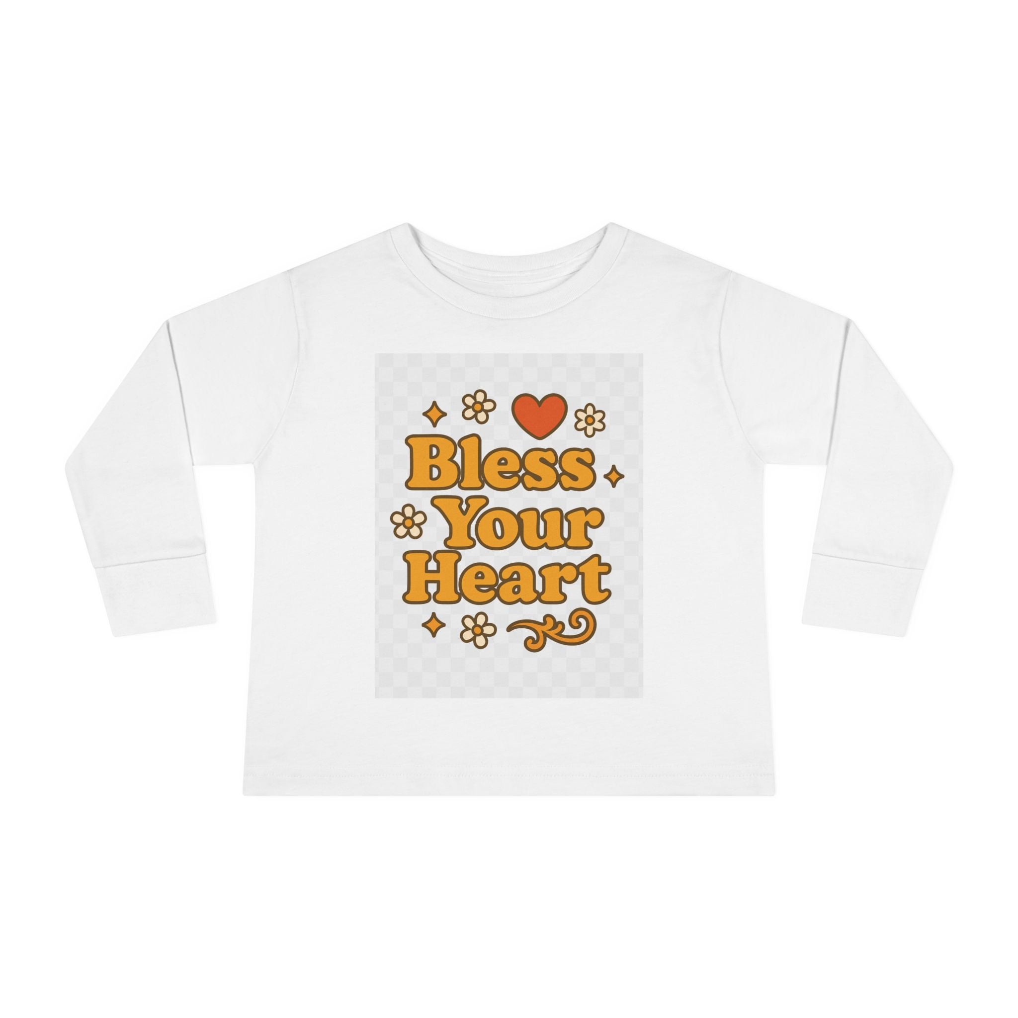 Toddler Long Sleeve Tee - "Bless Your Heart" Design