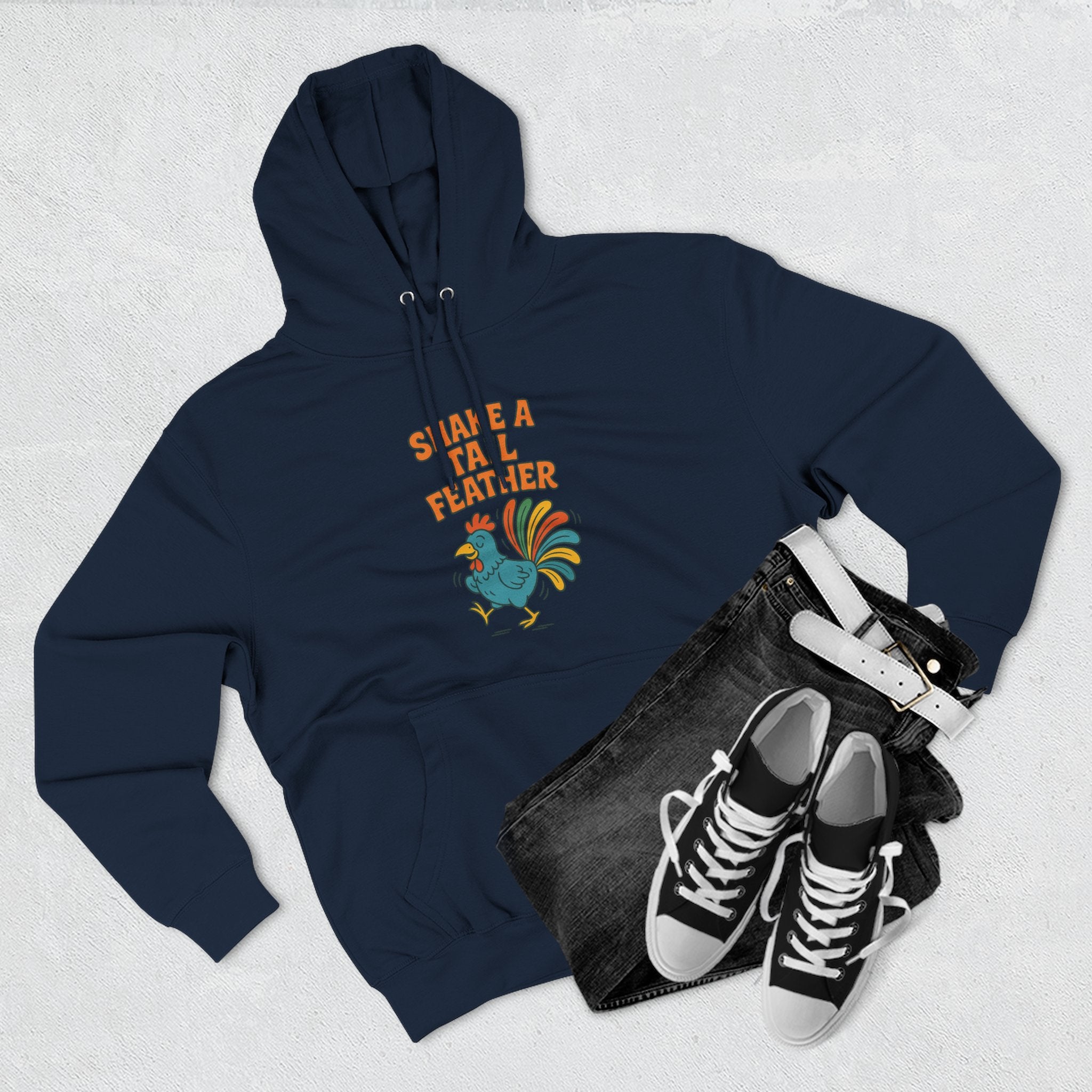 Shake A Tail Feather Three-Panel Fleece Hoodie