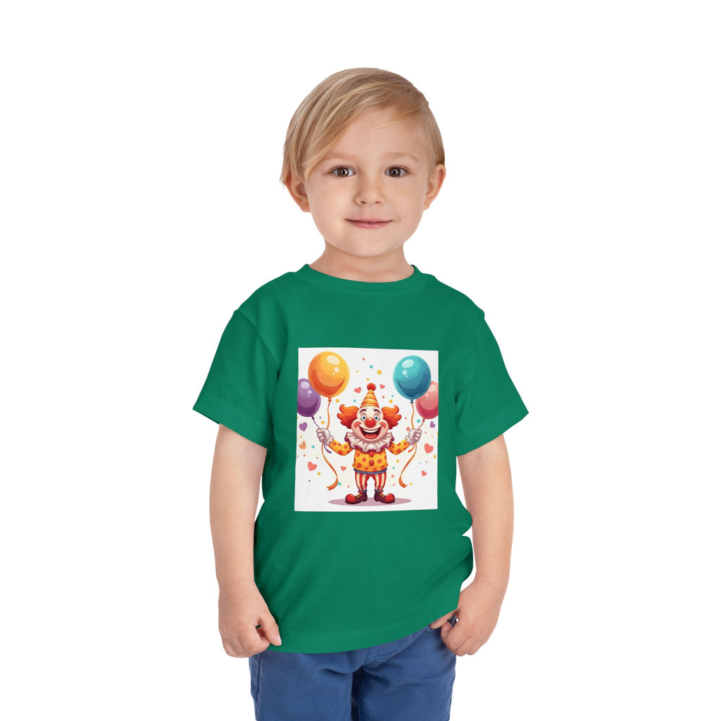 Funny Clown Toddler Short Sleeve Tee
