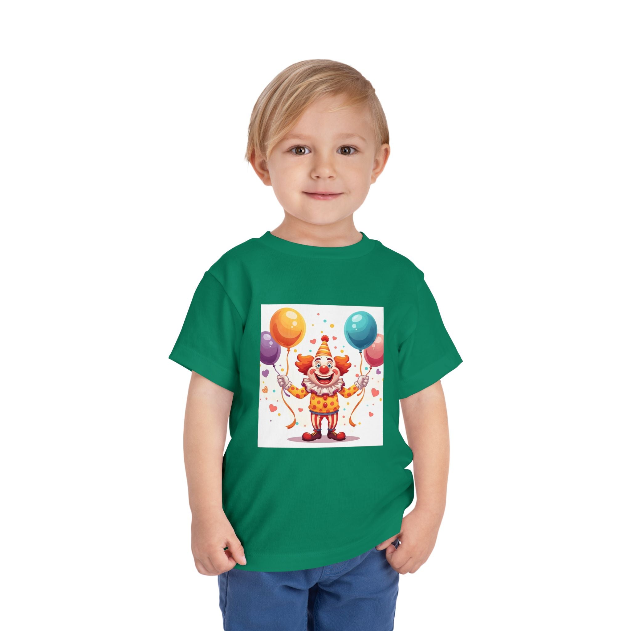 Funny Clown Toddler Short Sleeve Tee