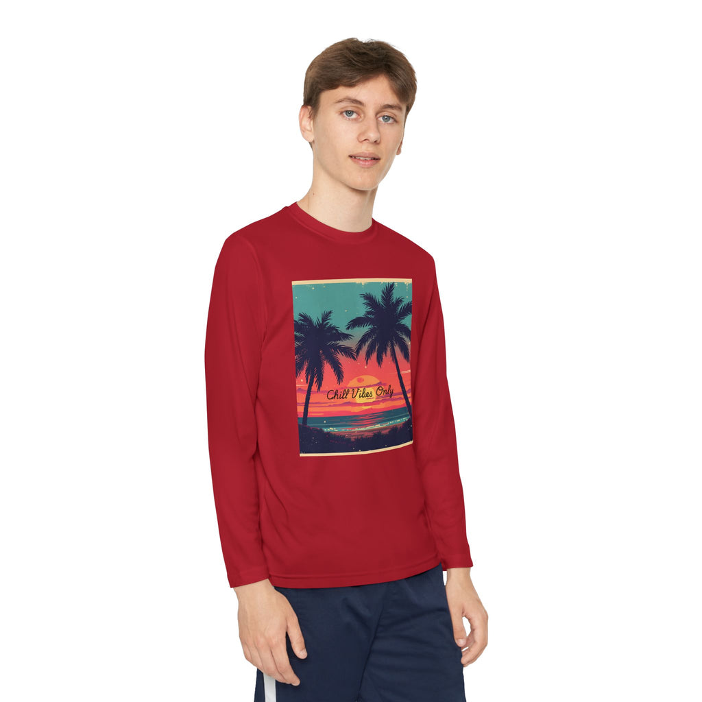 Tropical Sunset Youth Long Sleeve Competitor Tee