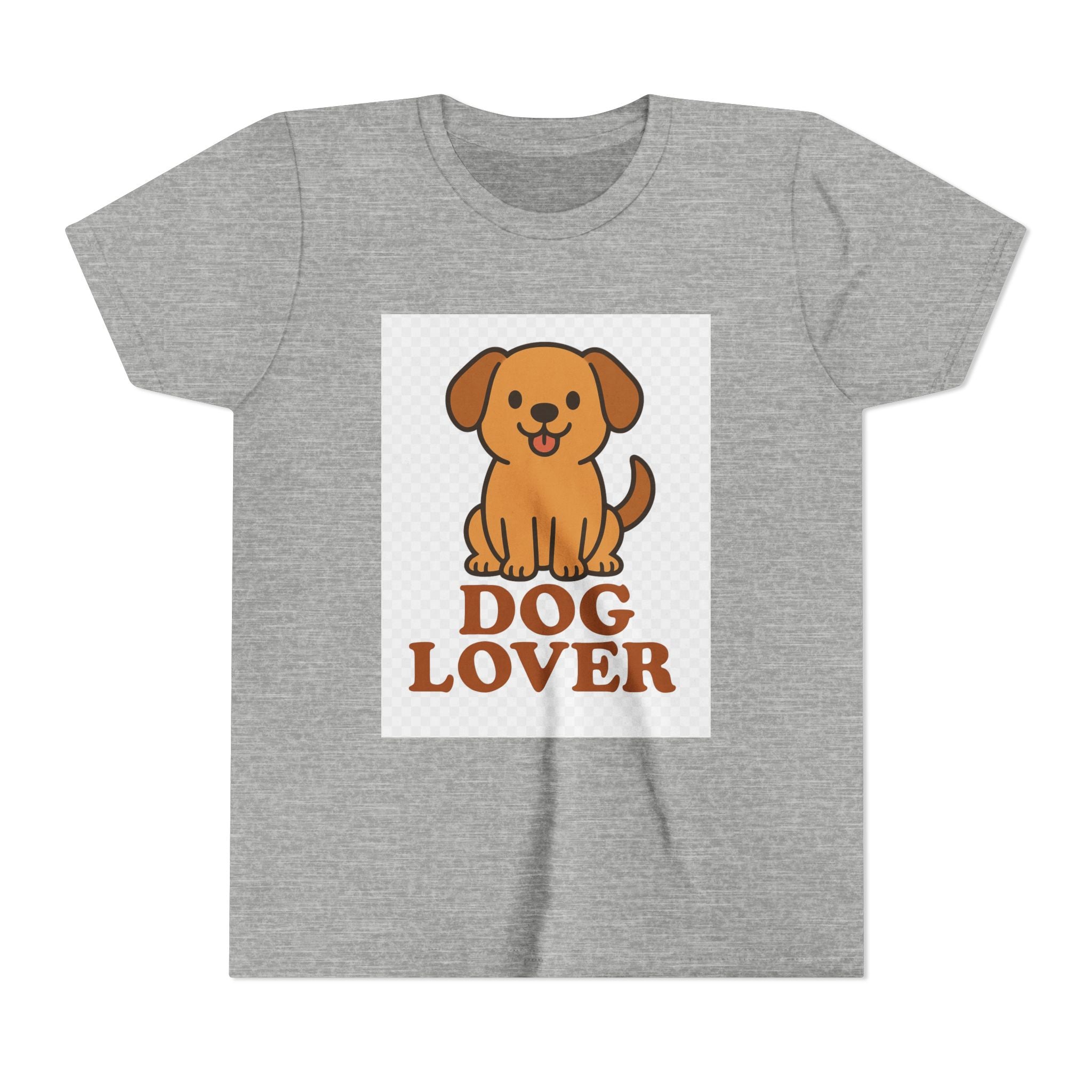 Cute Dog Lover Youth T-Shirt, Pet Lover Gift, Animal Tee, Kids Dog Shirt, Birthday Present for Kids, Fun Youth Apparel