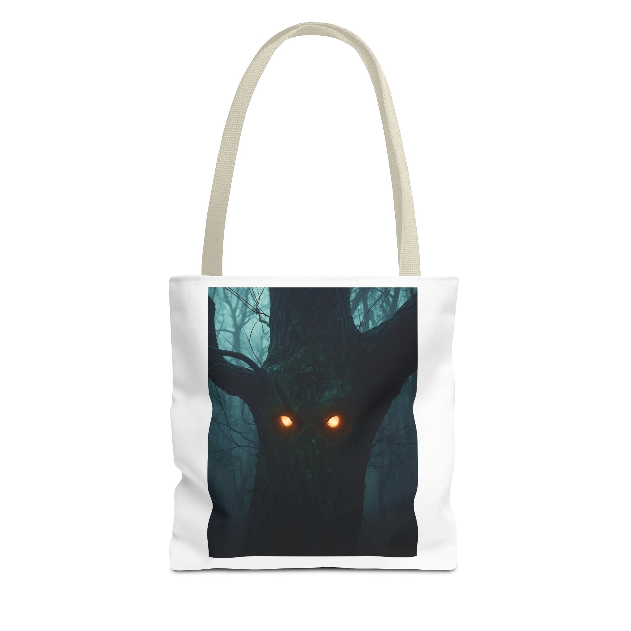 Mysterious Forest Spirit Tote Bag, Magical Tote, Halloween Bag, Eco-Friendly Shopping Bag, Gift for Nature Lovers, Unique Design