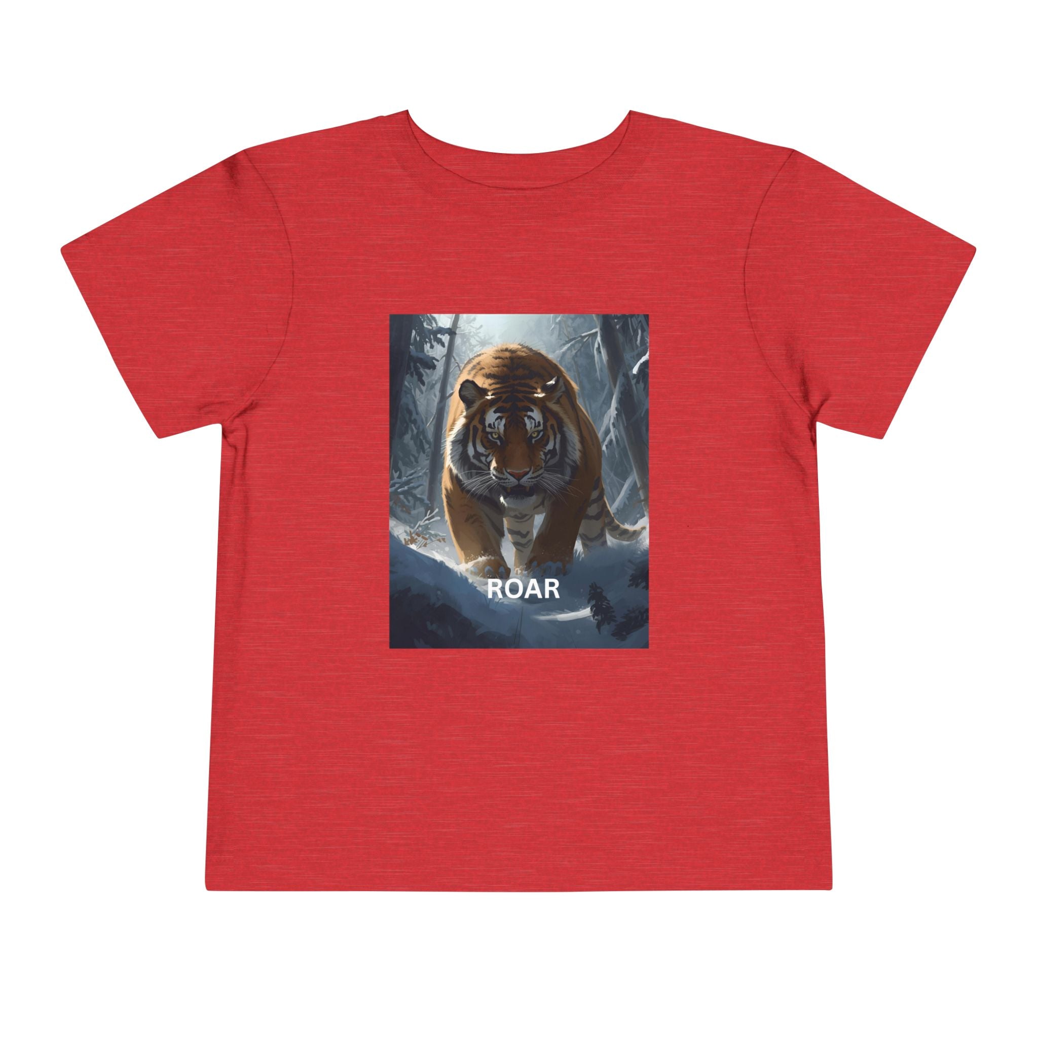 Tiger Roar Snow Toddler Short Sleeve Tee