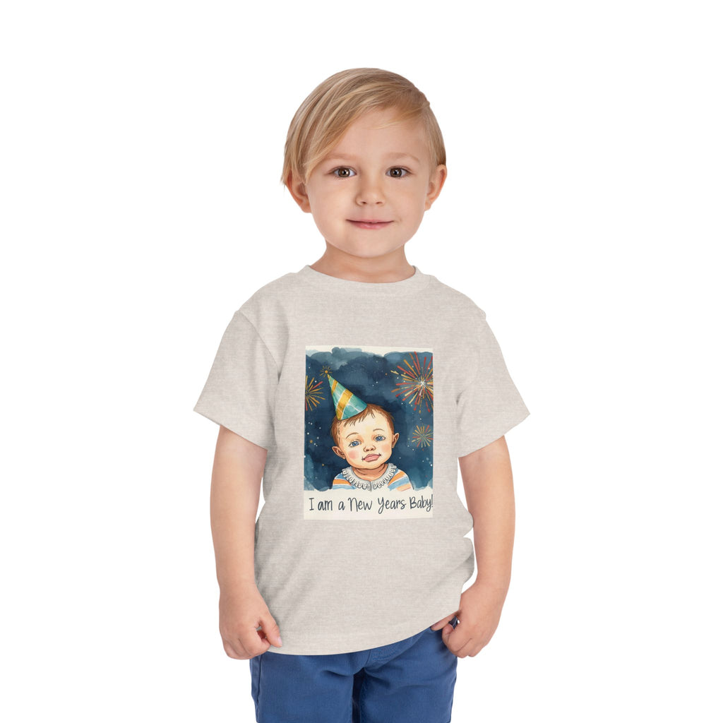 I Am A New Years Baby Toddler Short Sleeve Tee
