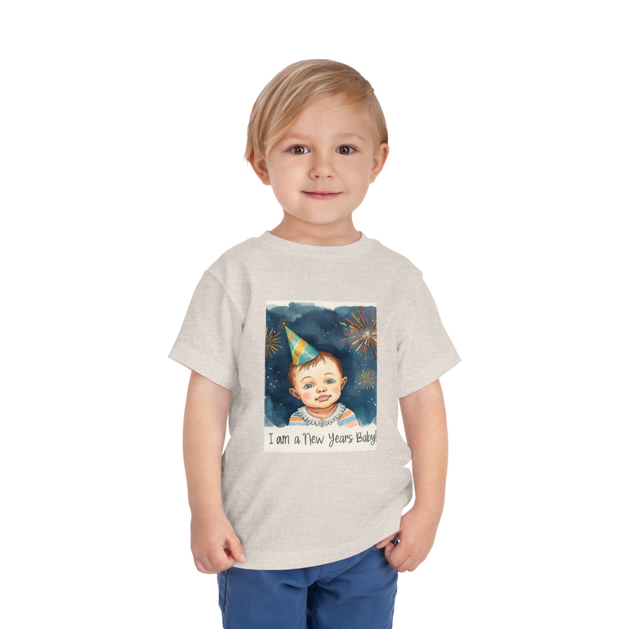 I Am A New Years Baby Toddler Short Sleeve Tee