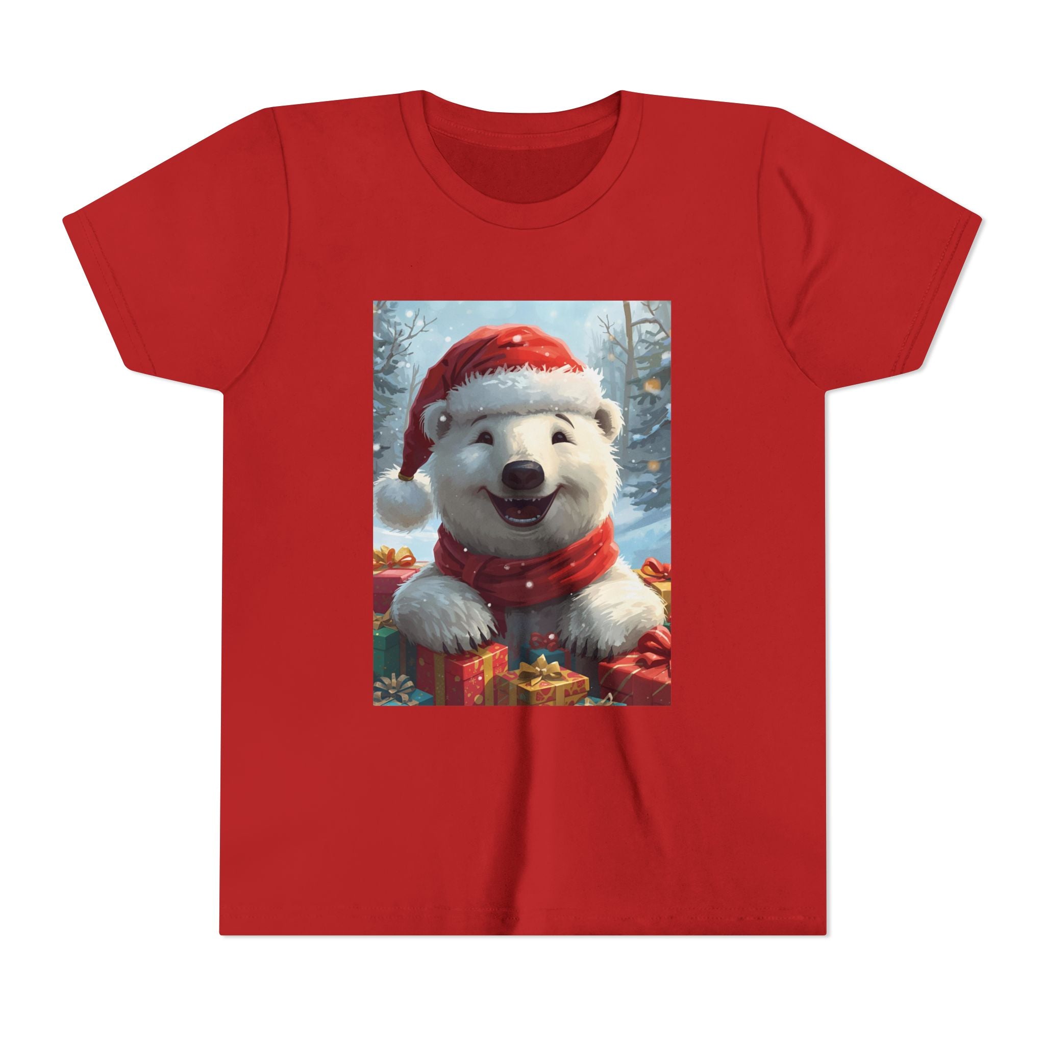 Christmas Bear Youth Short Sleeve Tee