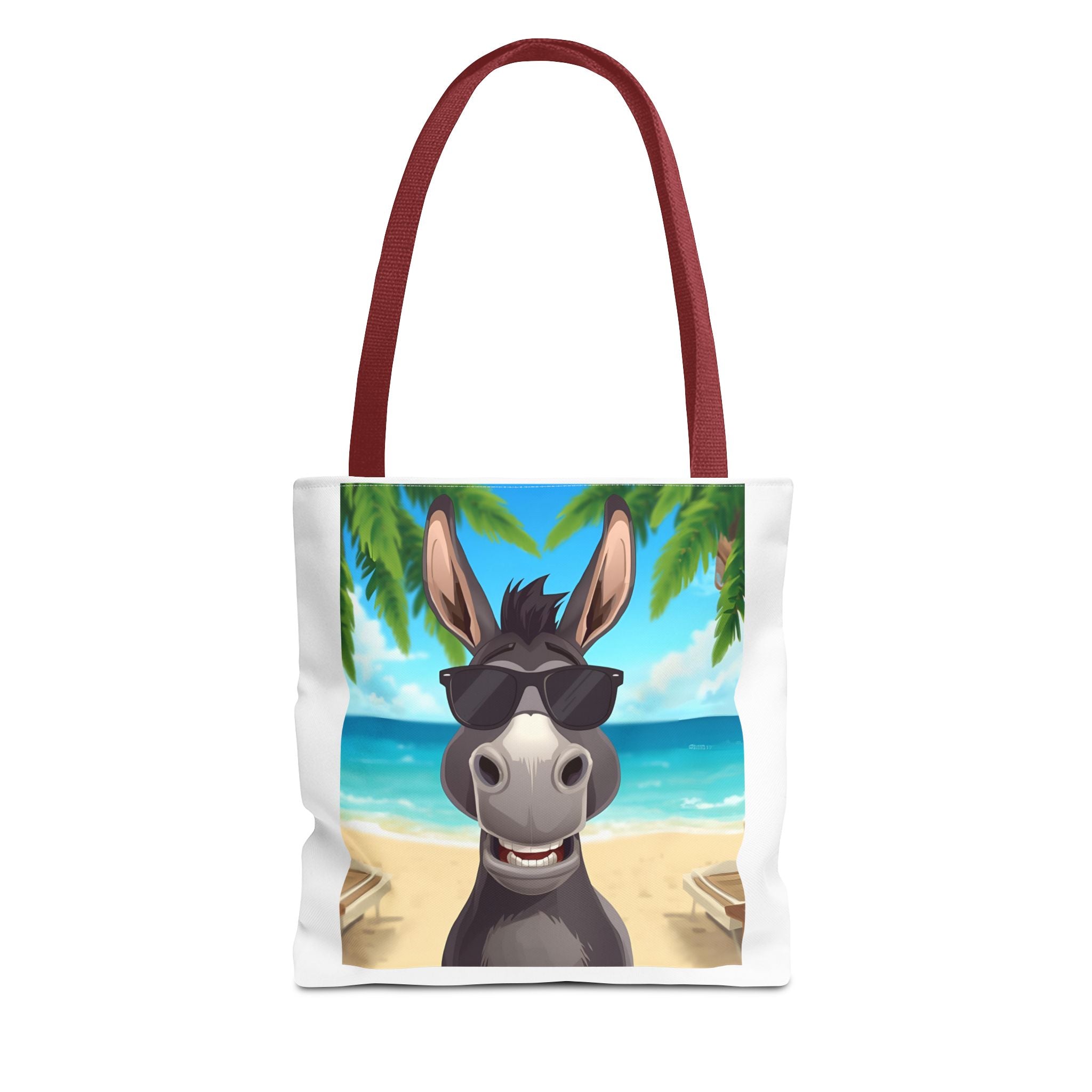 Chill Donkey Tote Bag, Beach Bag, Summer Accessory, Fun Animal Design, Gift for Animal Lovers, Eco-Friendly Shopping Bag