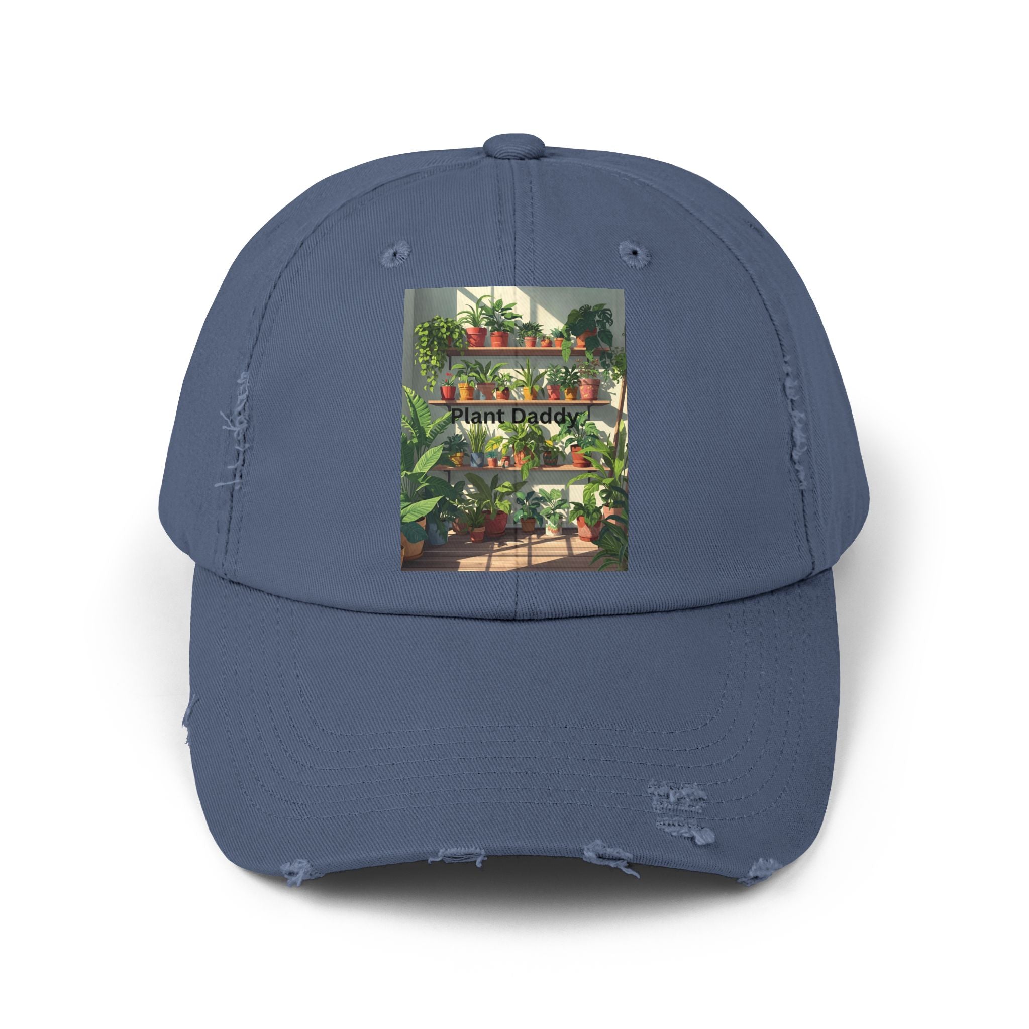 Plant Daddy Distressed Cap | Perfect Gift for Plant Lovers | Casual Style | Gardening Cap | Unisex Trendy Headwear