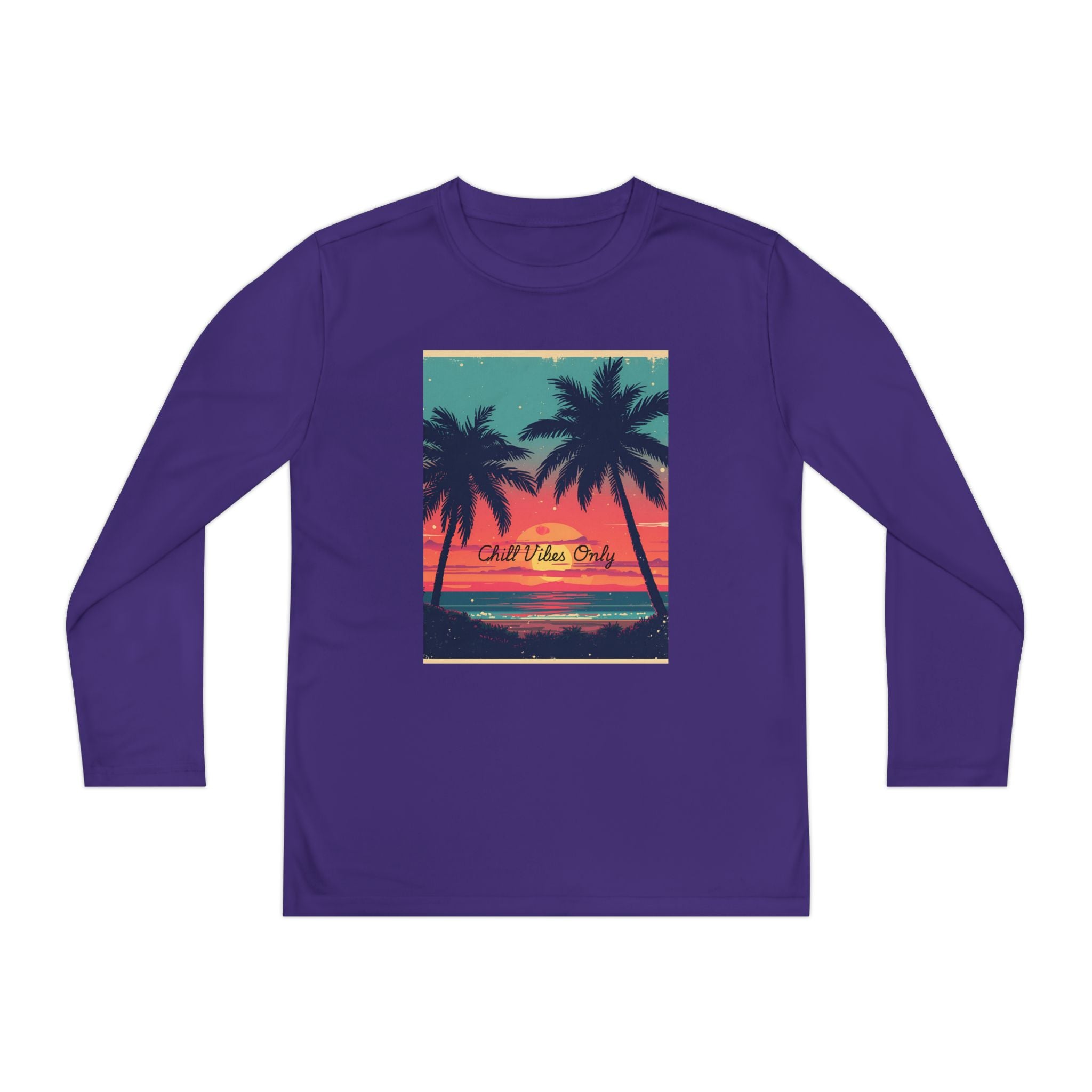 Tropical Sunset Youth Long Sleeve Competitor Tee