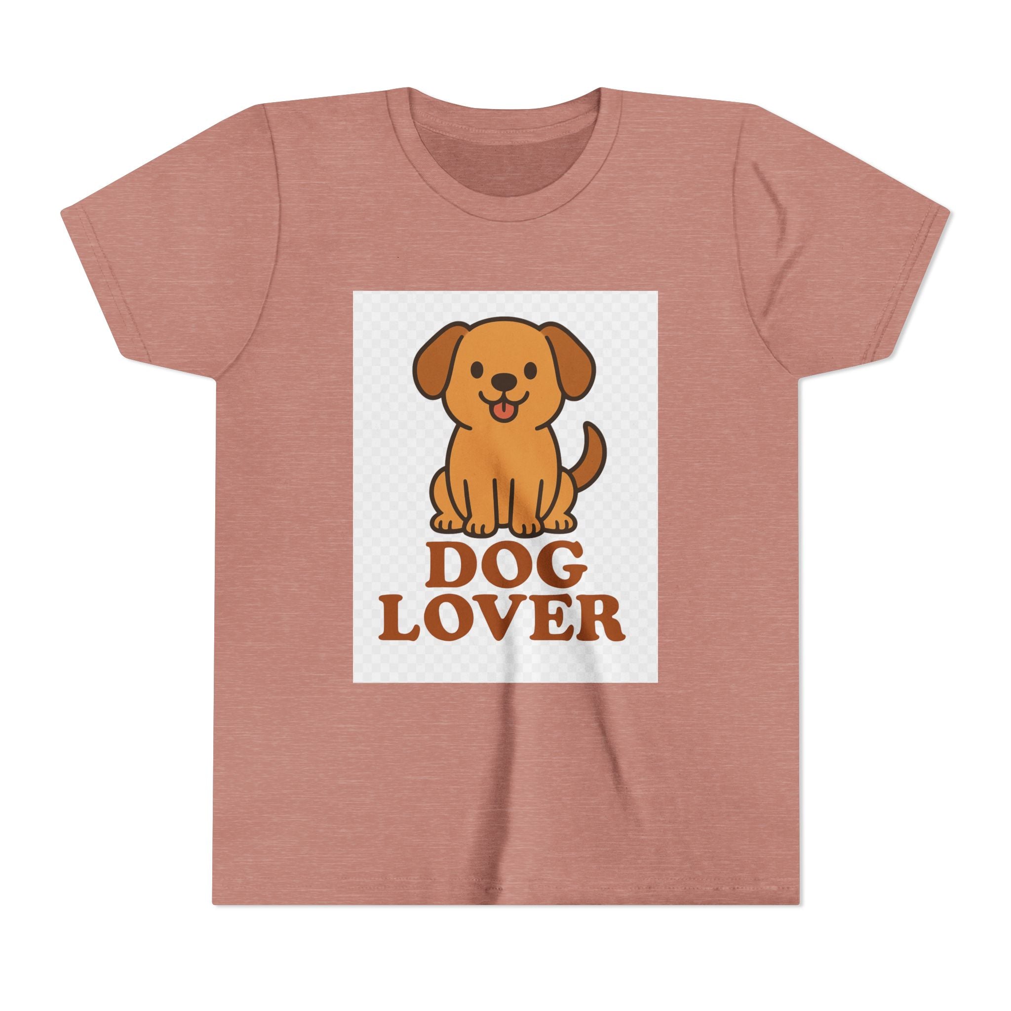 Cute Dog Lover Youth T-Shirt, Pet Lover Gift, Animal Tee, Kids Dog Shirt, Birthday Present for Kids, Fun Youth Apparel