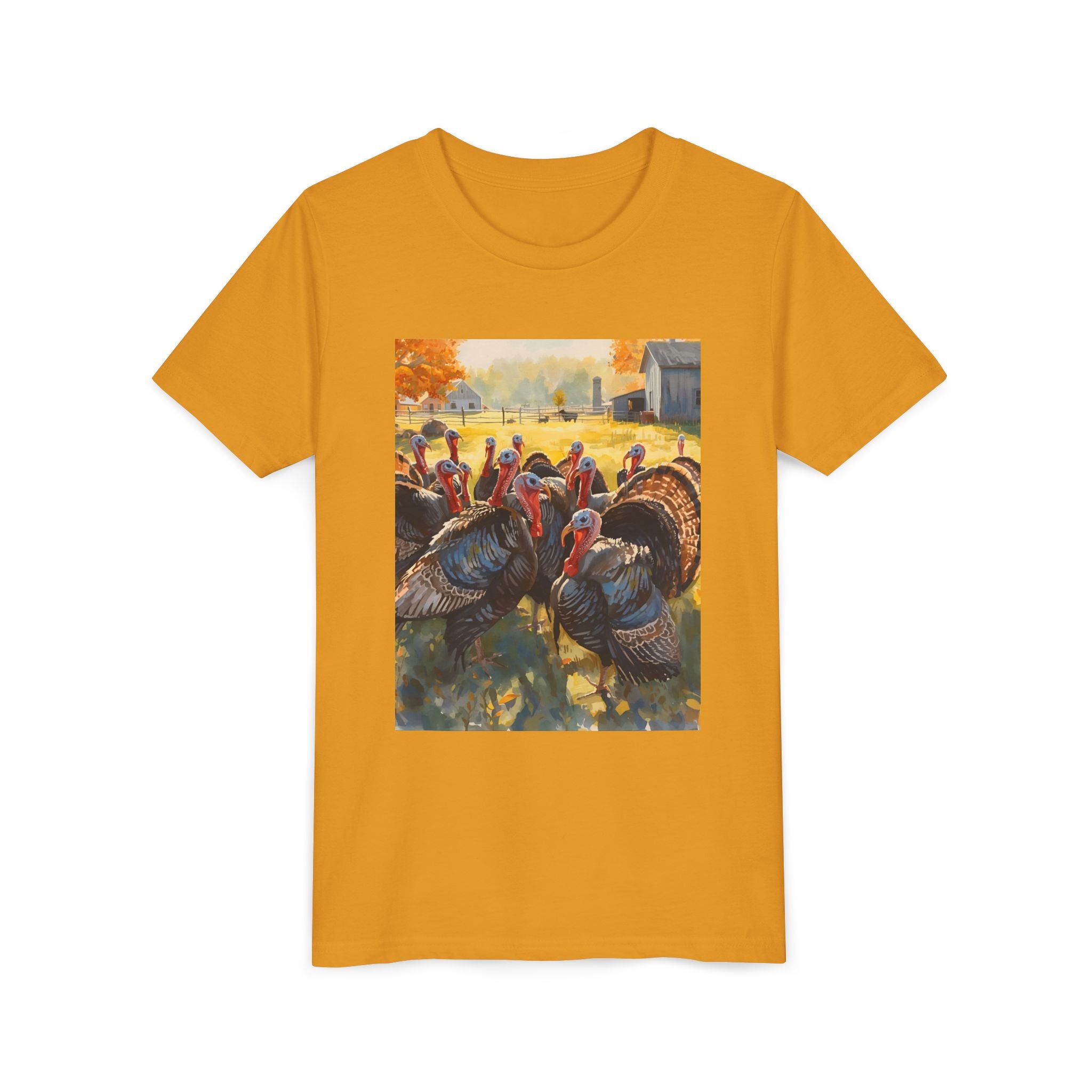 Thanksgiving Turkey Youth Short Sleeve Tee