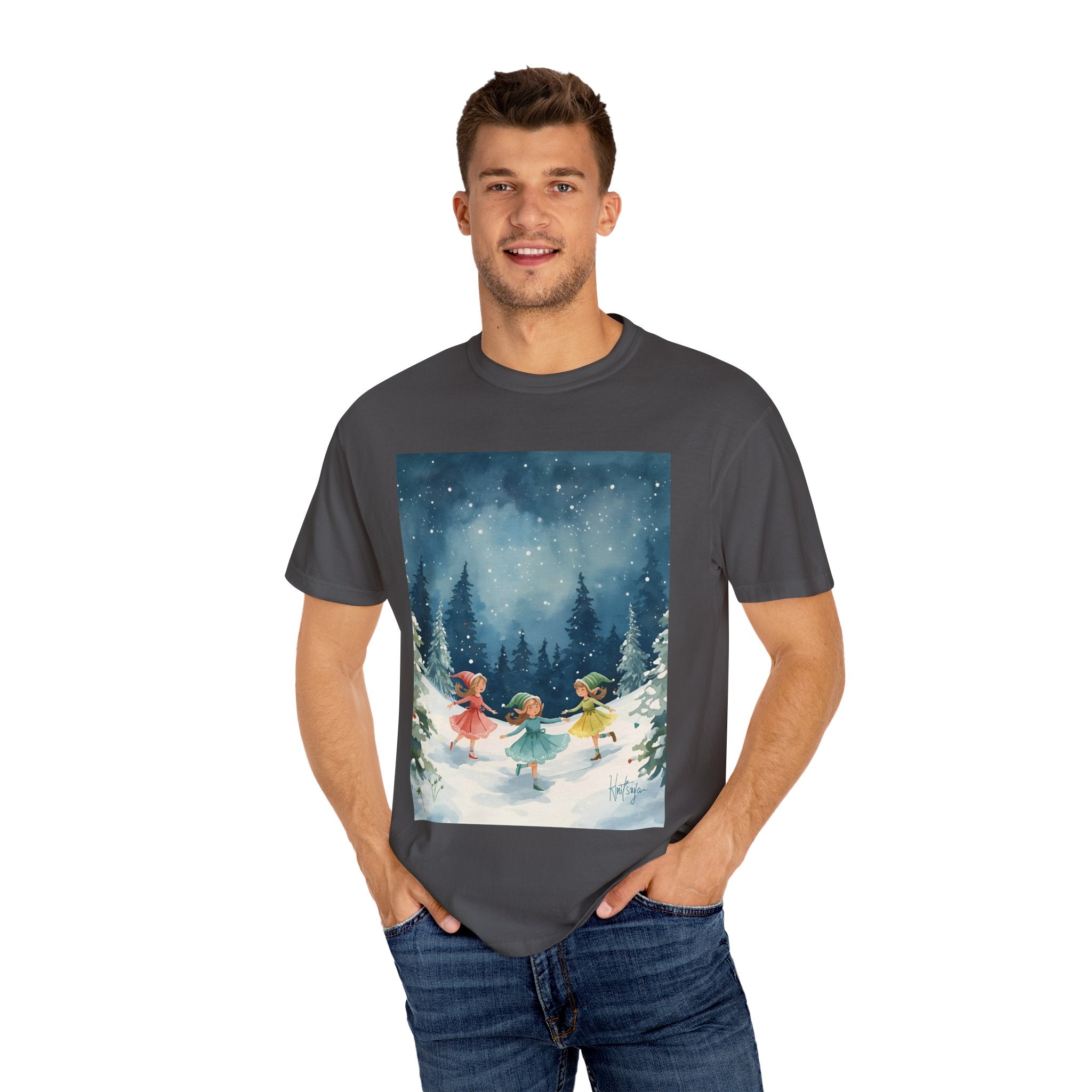 Winter Wonderland T-Shirt, Holiday Gift, Unisex Tee, Cozy Winter Apparel, Snowy Scene Shirt, Christmas Fashion