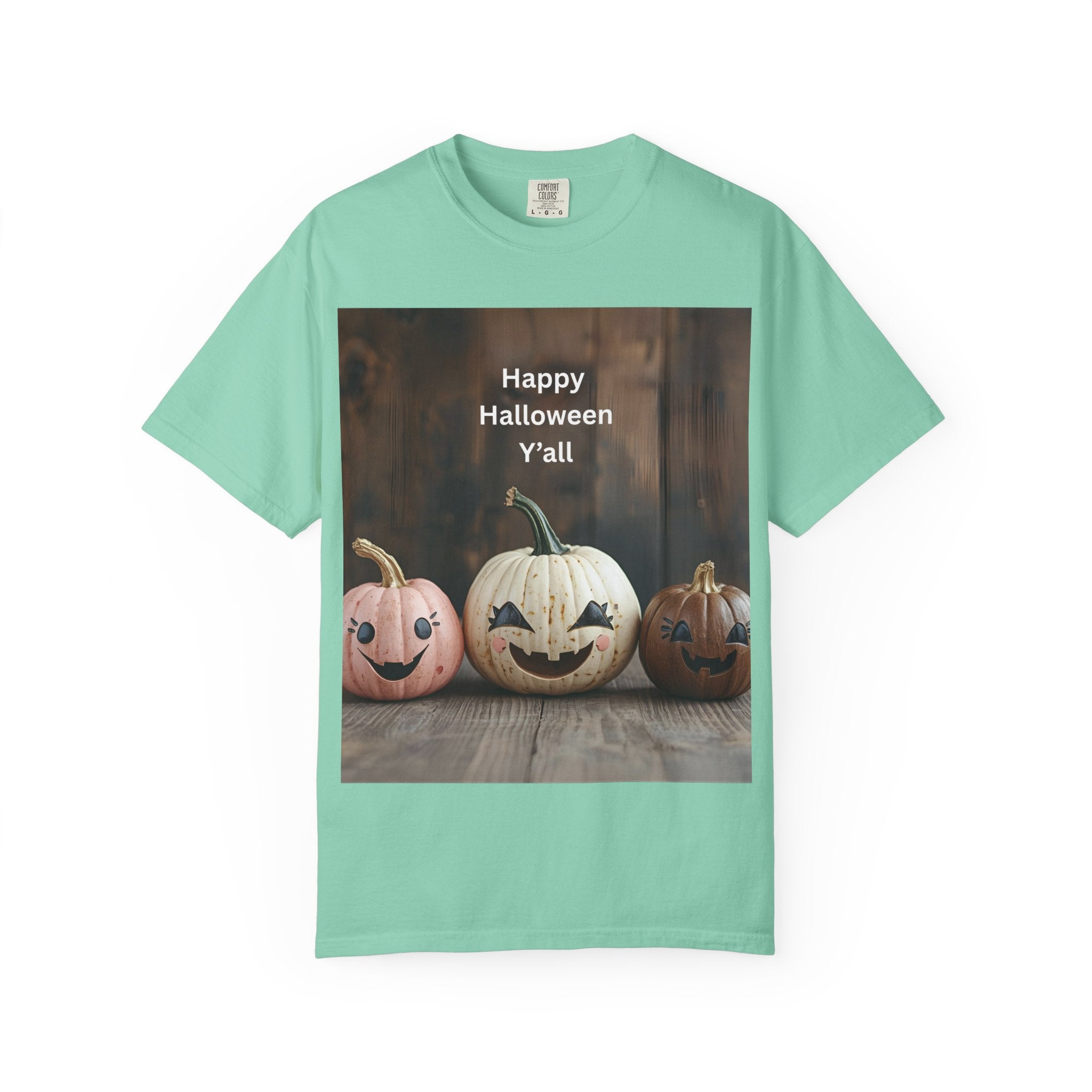 Happy Halloween Y'all T-shirt, Fall Pumpkin Tee, Unisex Halloween Apparel, Cute Halloween Gift, Autumn Wardrobe Essential