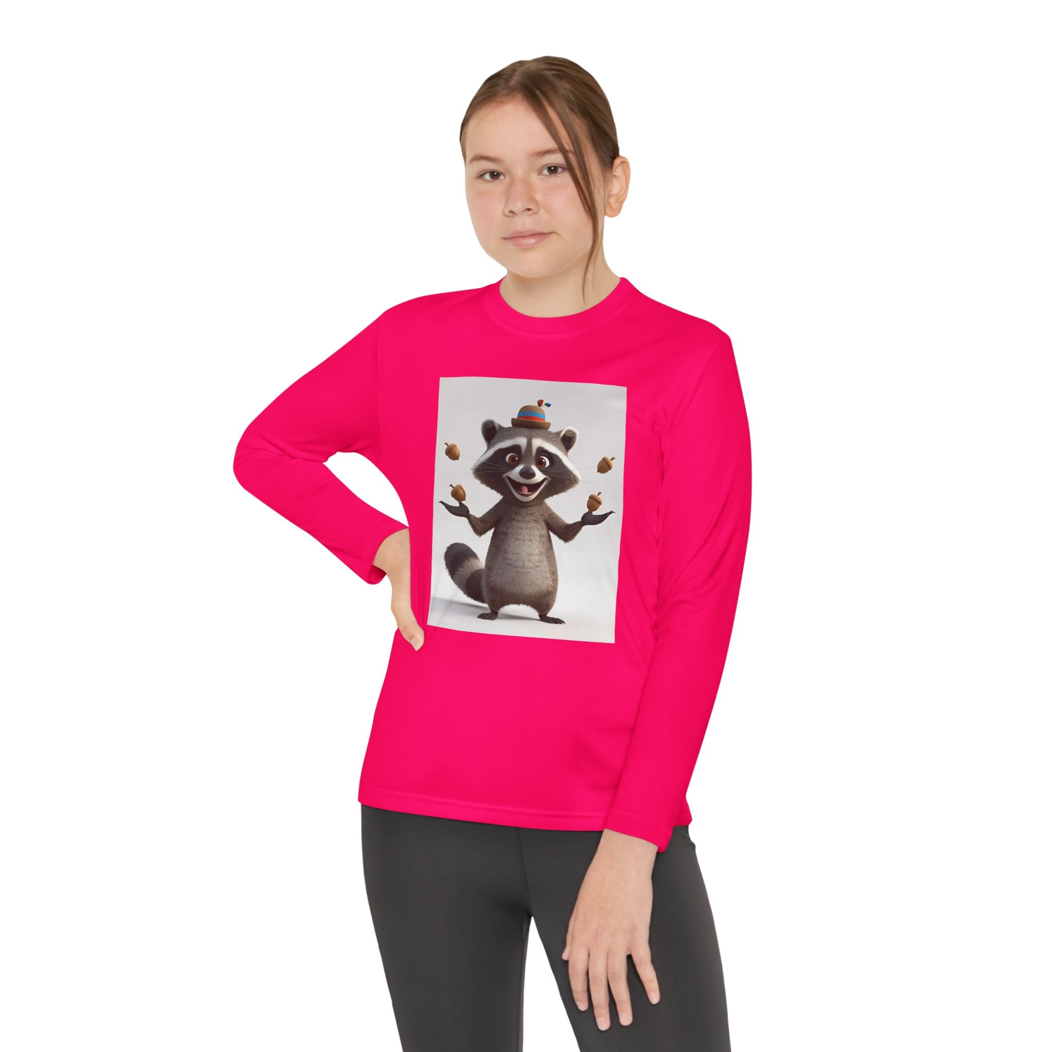 Raccoon Youth Long Sleeve Competitor Tee