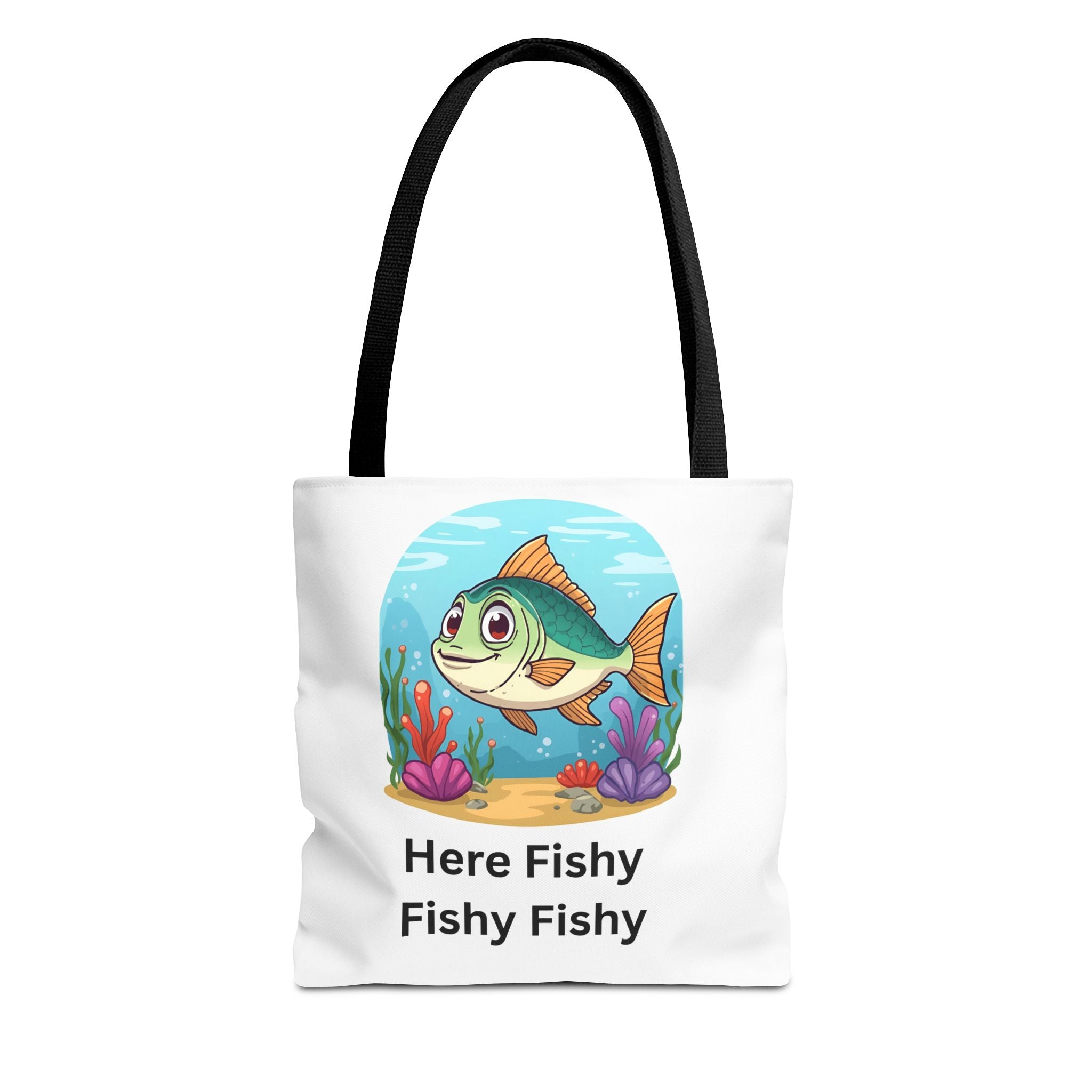 Here Fishy Fishy Fishy Tote Bag (AOP)
