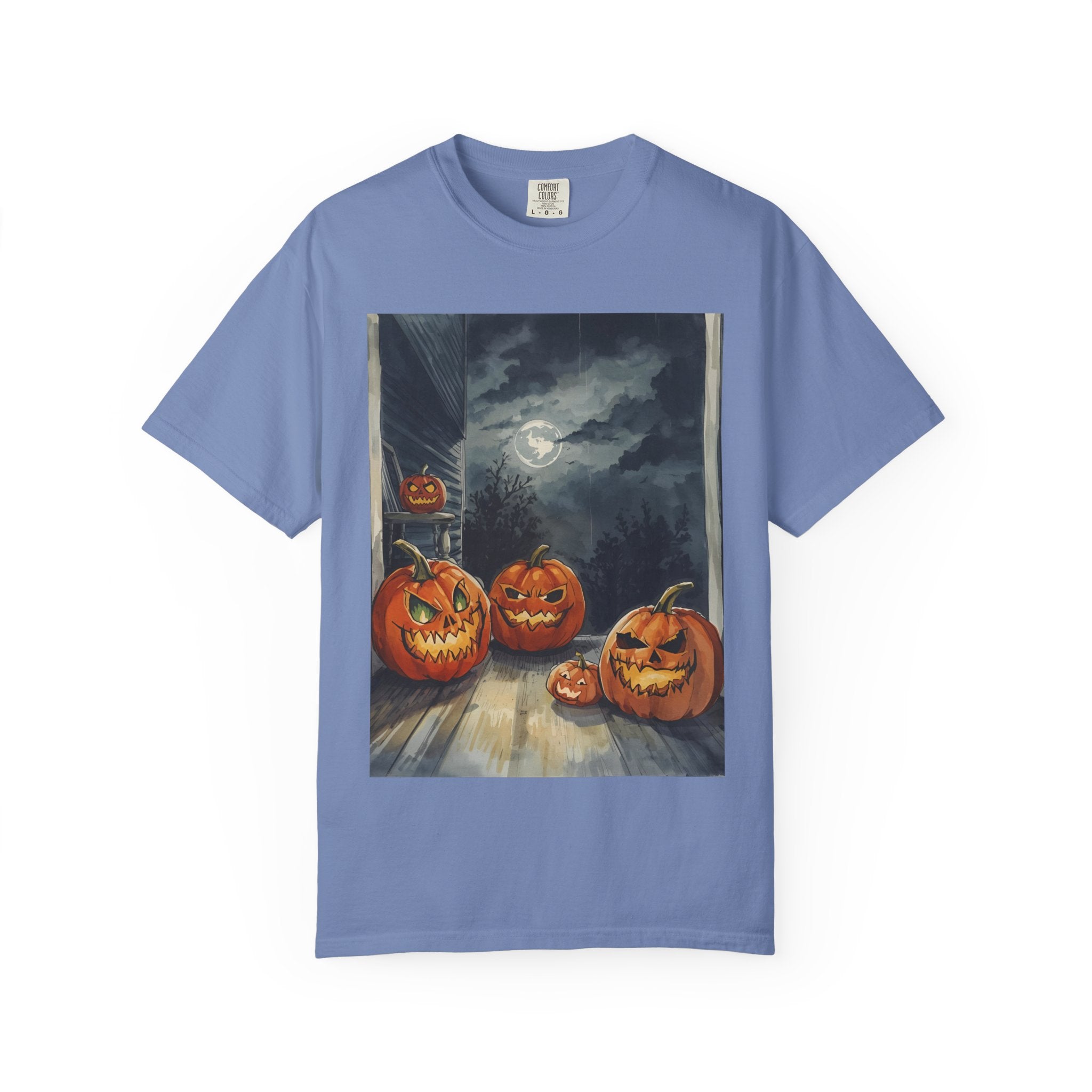 Spooky Pumpkin Night T-Shirt | Halloween Tee, Unisex Shirt, Fall Apparel, Trick or Treat Outfit, Casual Halloween Style