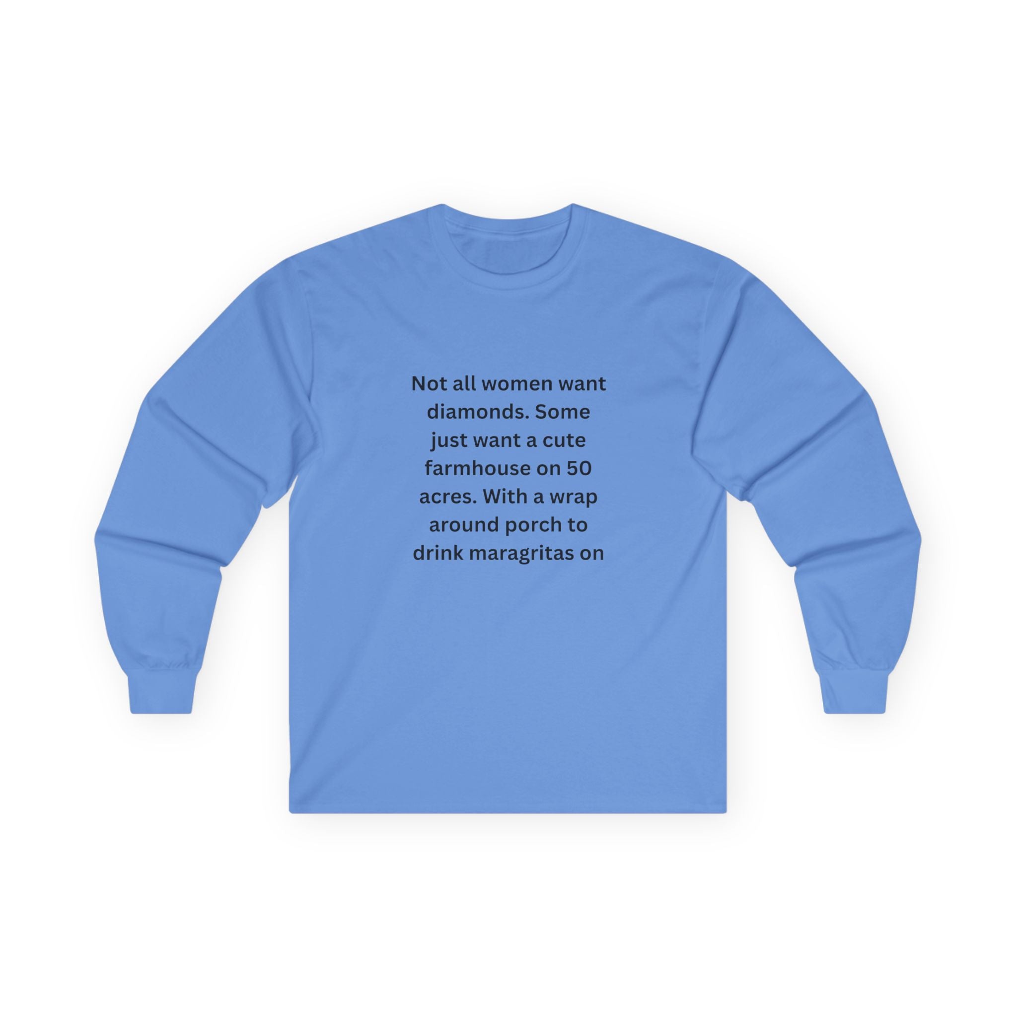Farmhouse Dreams Long Sleeve Tee - Cute Gift for Women, Relaxed Fit Shirt, Cozy Casual Wear, Farm Life Inspiration, Gift for Her