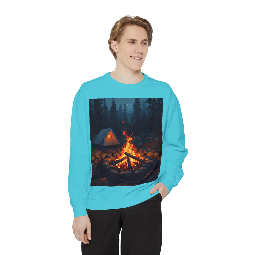 Cozy Campfire Unisex Garment-Dyed Sweatshirt