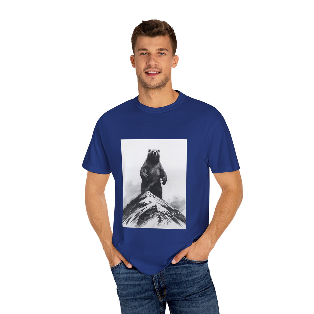Bear Mountain Snow Unisex Garment-Dyed T-shirt