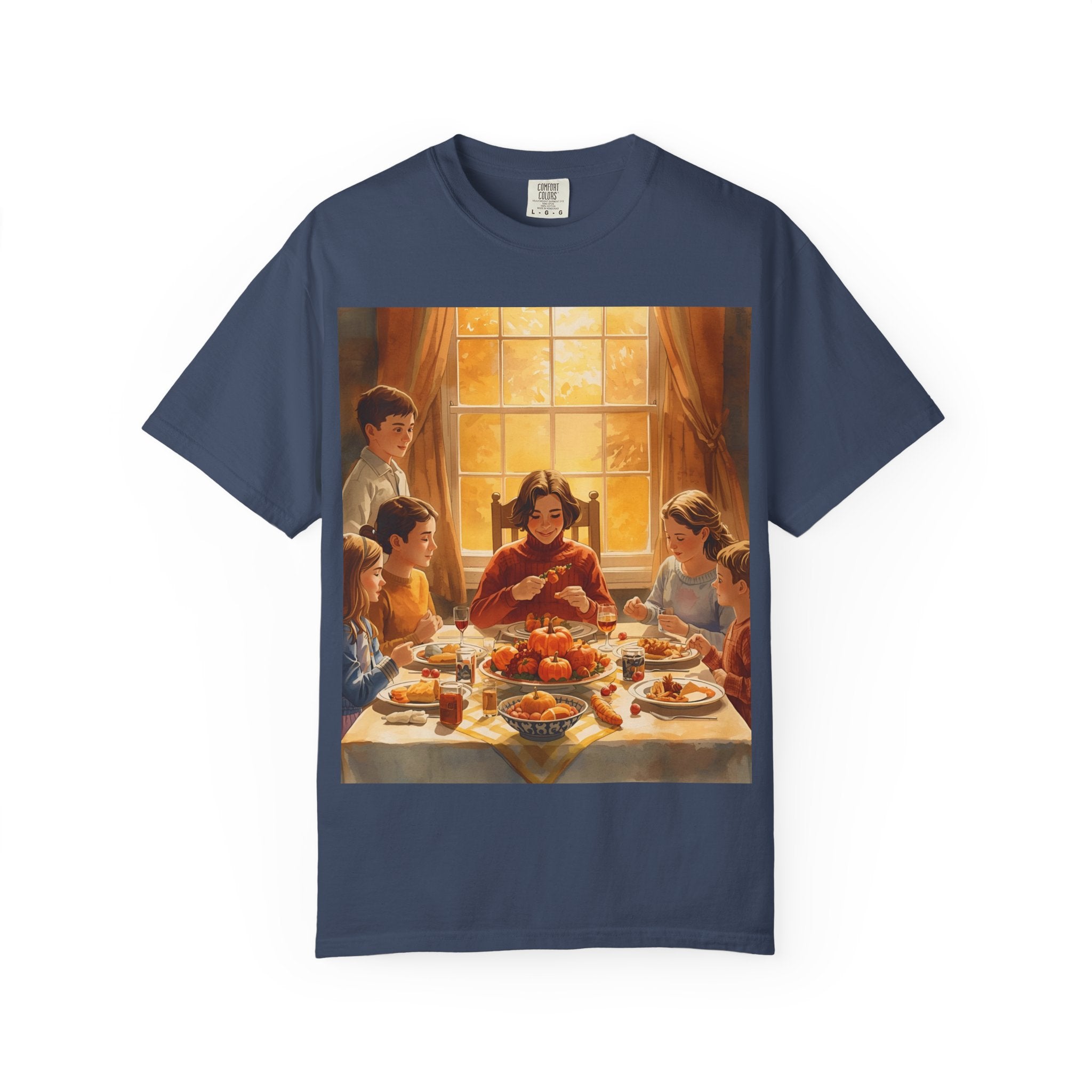 Thankful Family Dinner Unisex T-shirt, Family Gathering Shirt, Festive Apparel, Casual Wear, Fall Celebration Tee