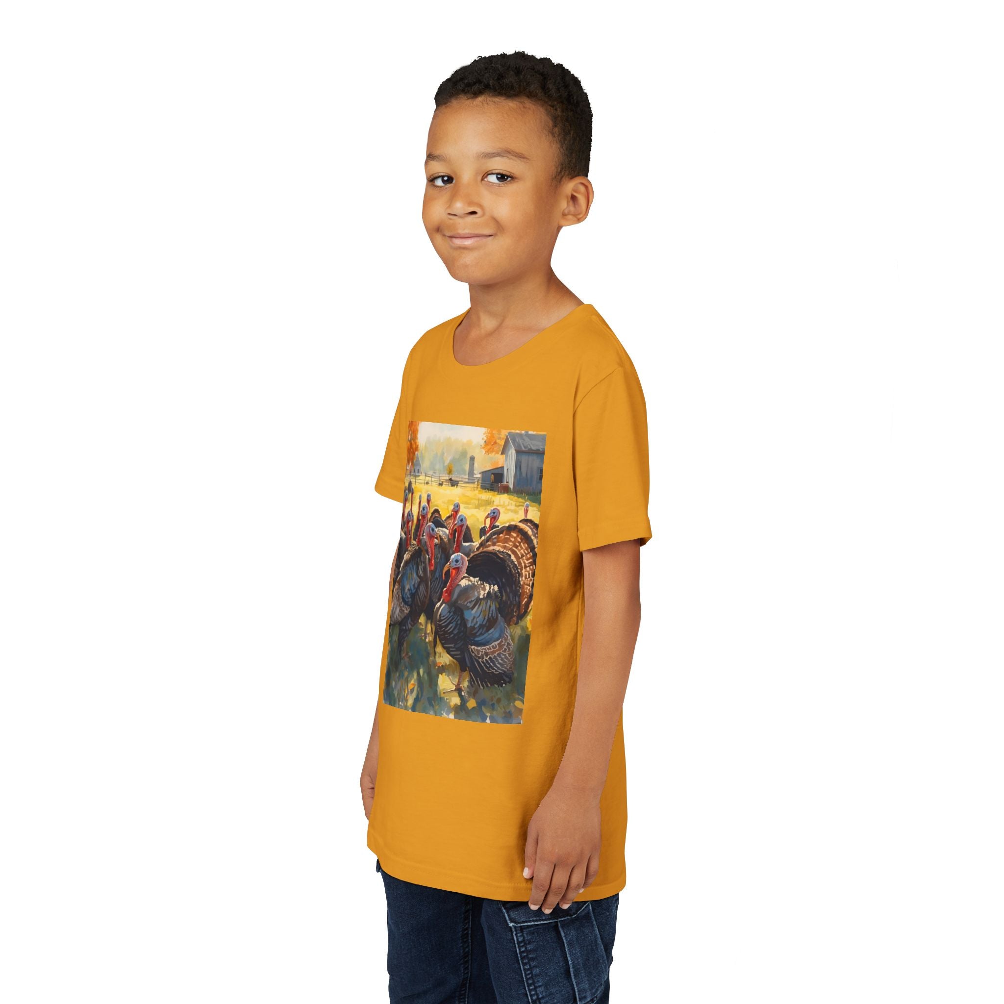 Thanksgiving Turkey Youth Short Sleeve Tee