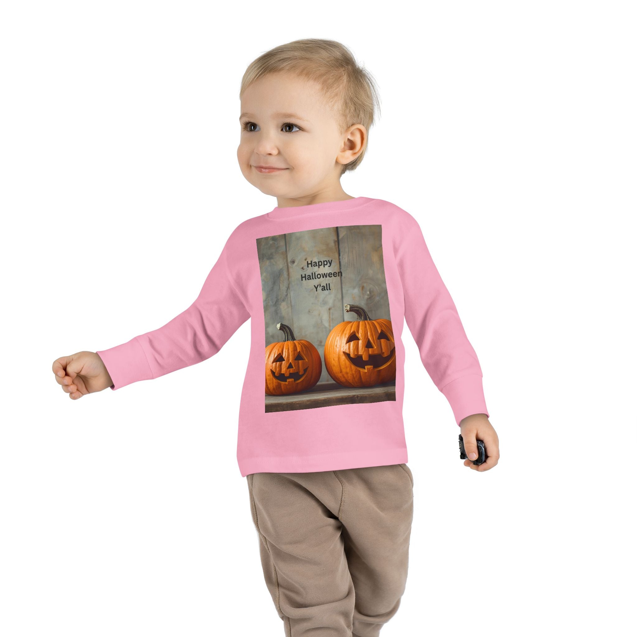 Halloween Pumpkin Toddler Long Sleeve Tee