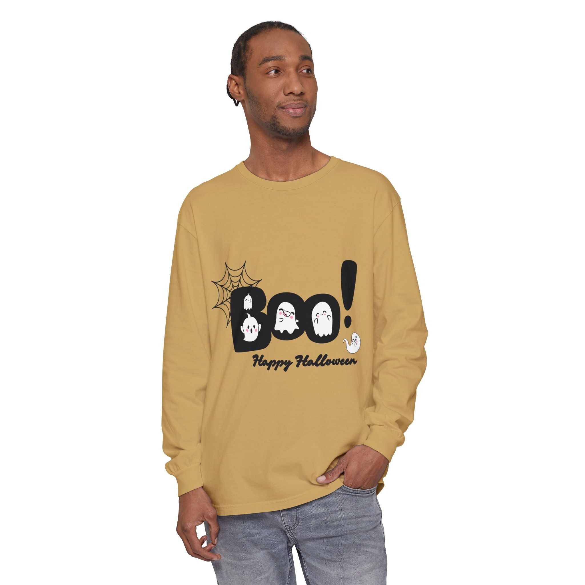 Halloween Boo Long Sleeve T-Shirt, Unisex Spooky Tee, Perfect for Fall Celebrations, Ghost Graphic Shirt, October Style Apparel, Casual [...]