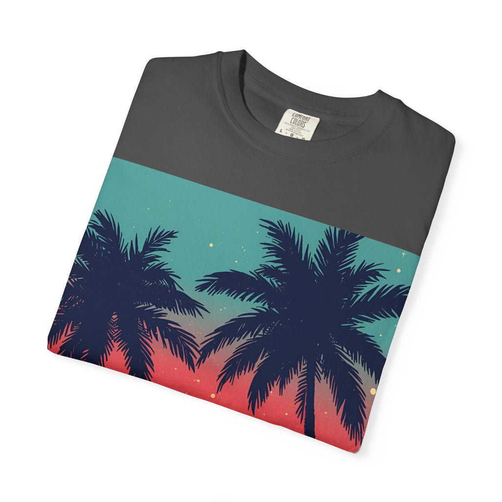 Tropical Sunset Unisex Garment-Dyed T-shirt