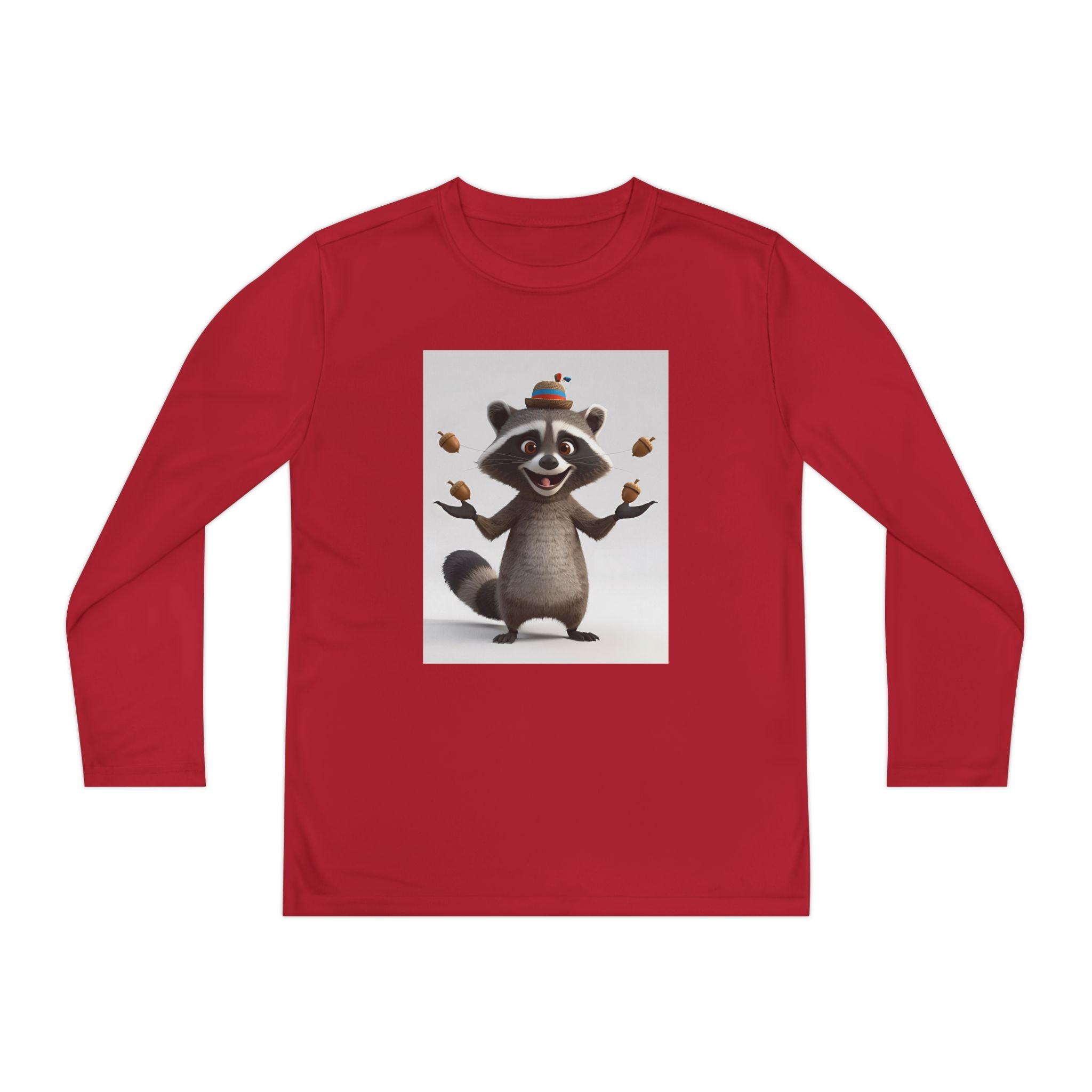 Raccoon Youth Long Sleeve Competitor Tee